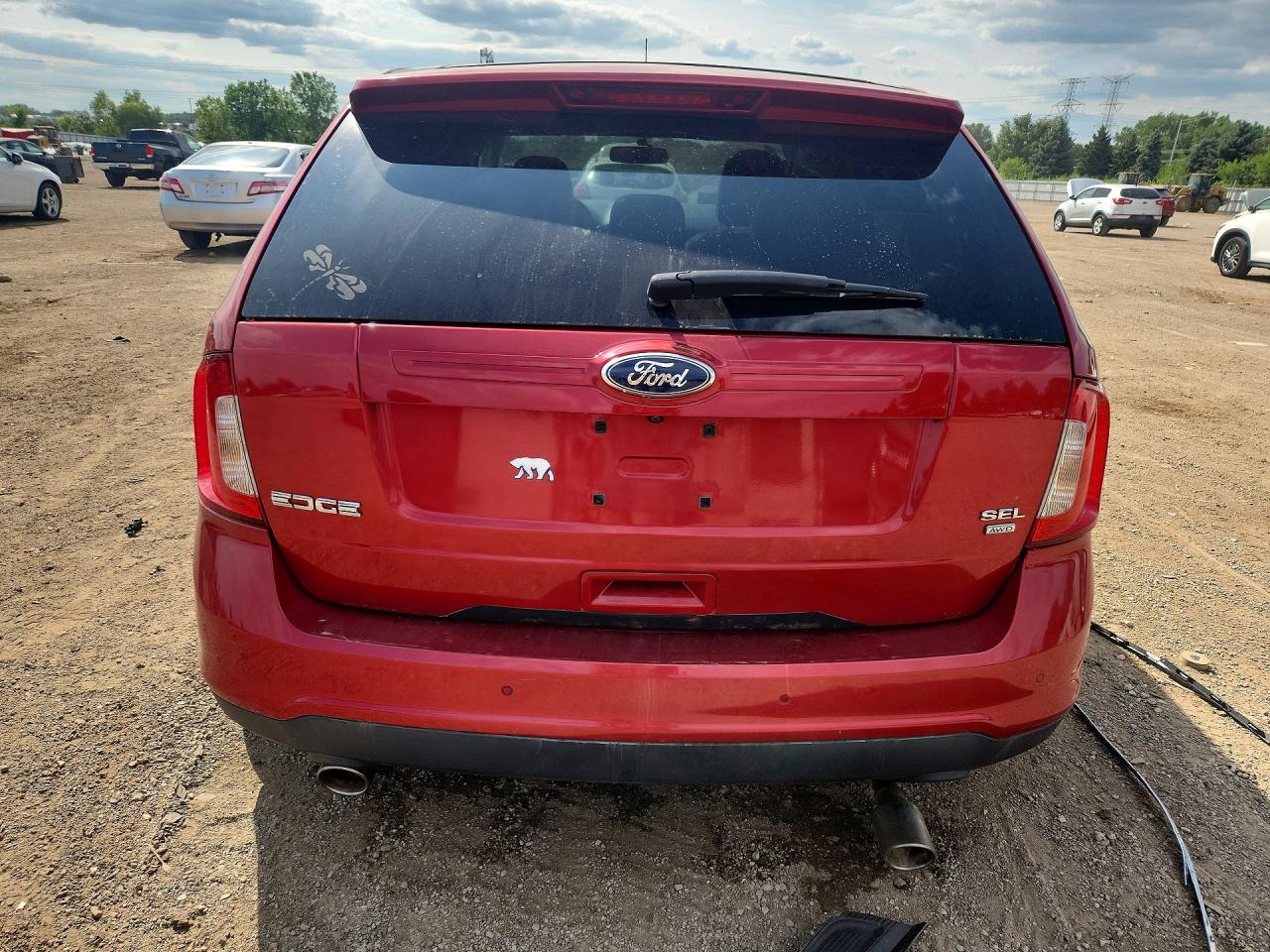 2011 Ford Edge Sel Red vin: 2FMDK4JC1BBA15745