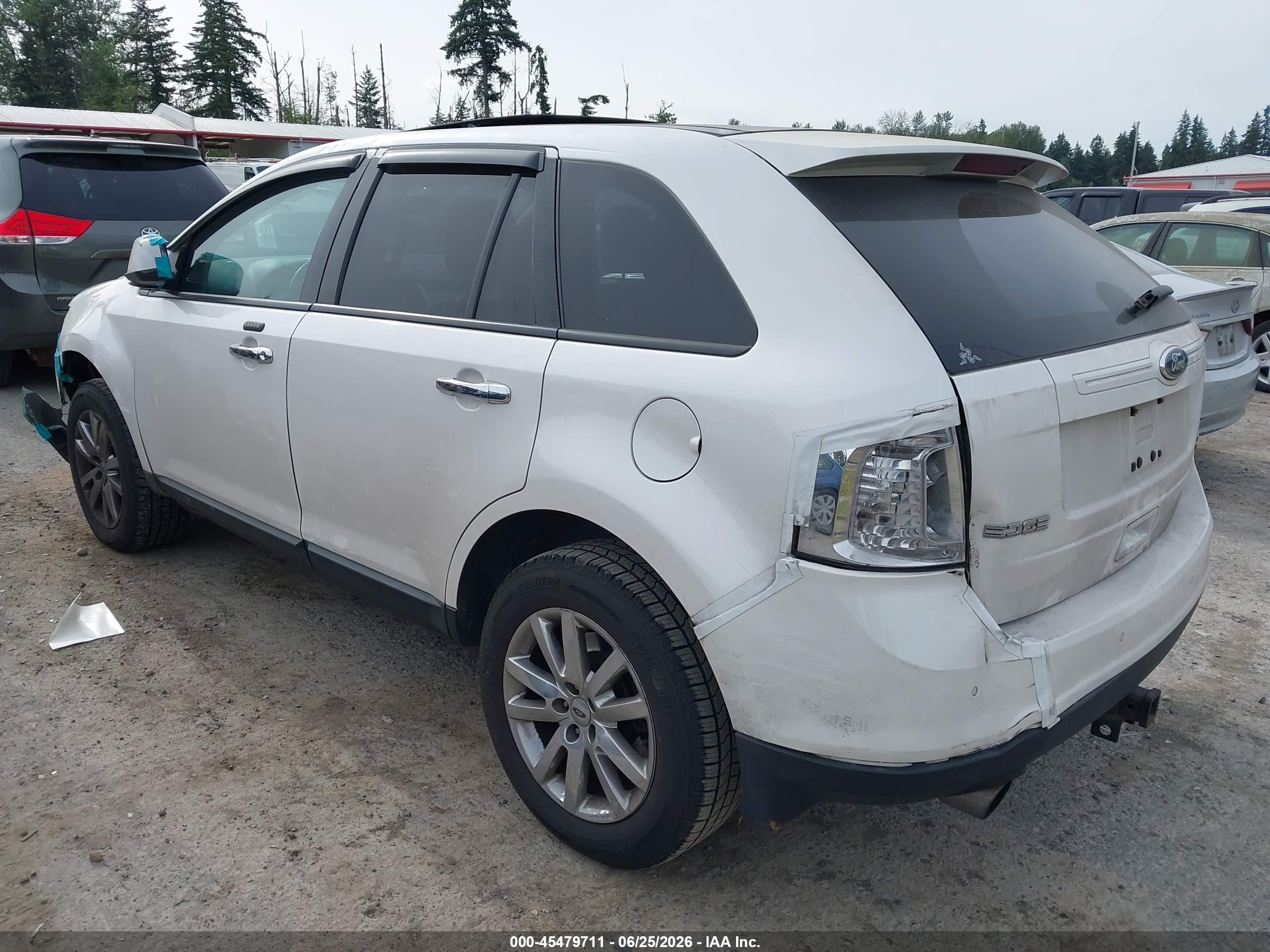 2011 Ford Edge Sel White vin: 2FMDK4JC1BBA24171