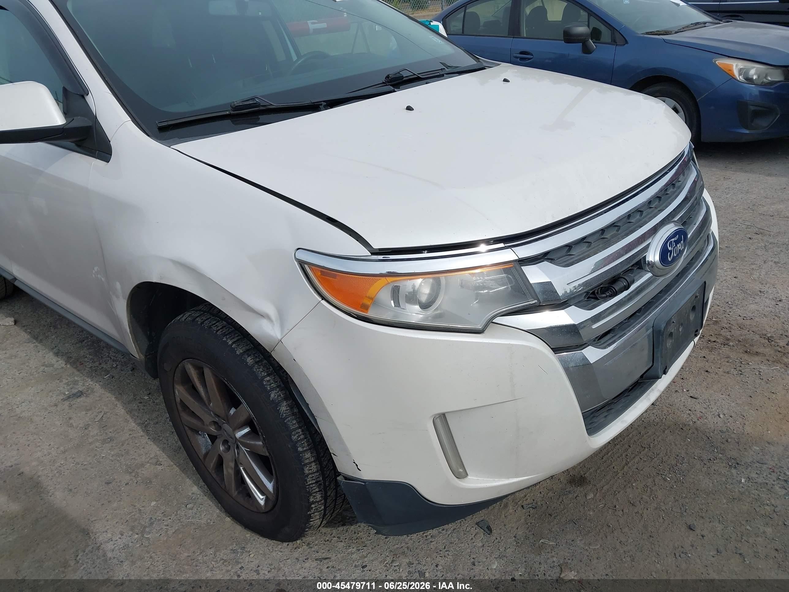 2011 Ford Edge Sel White vin: 2FMDK4JC1BBA24171