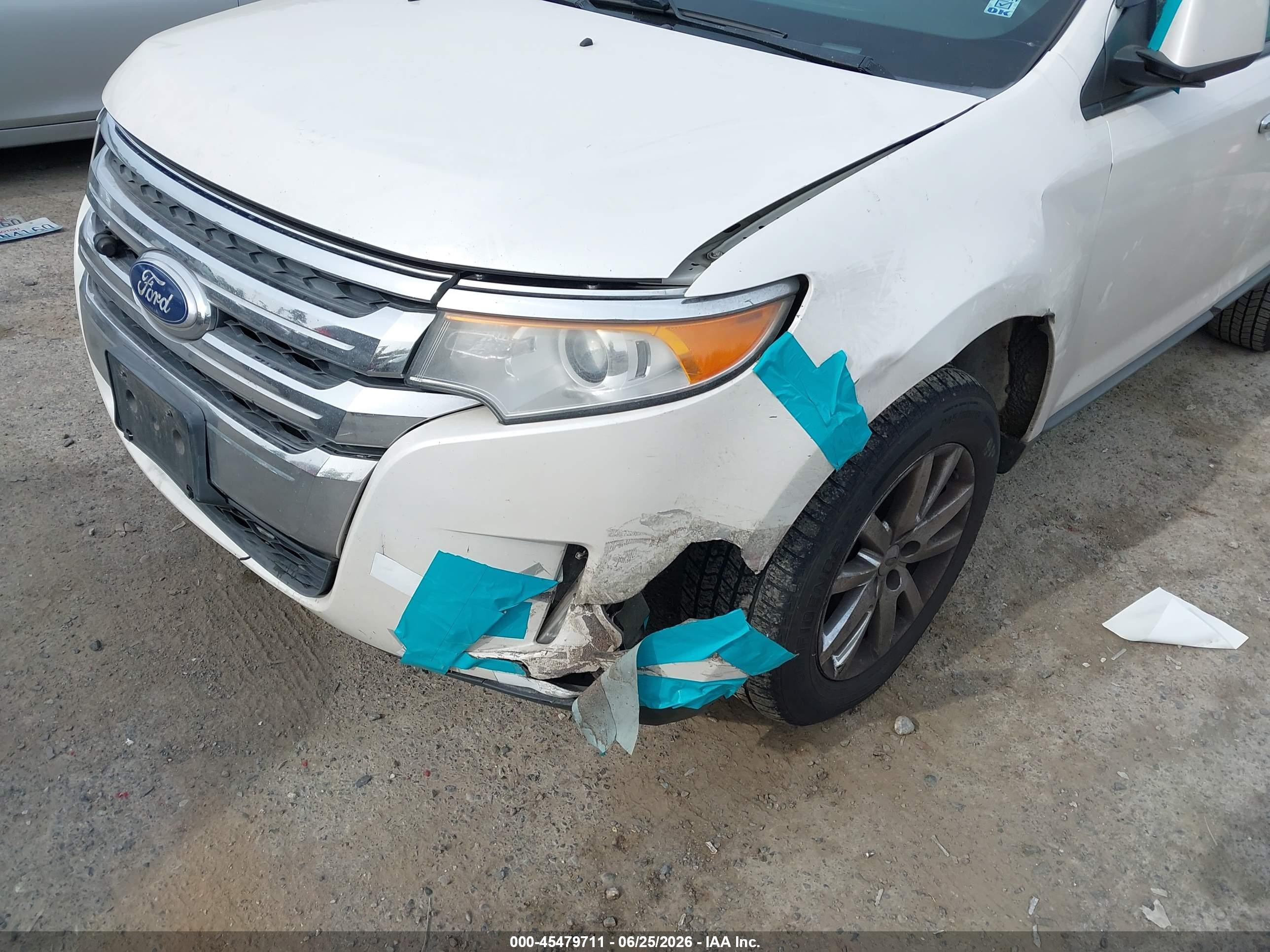 2011 Ford Edge Sel White vin: 2FMDK4JC1BBA24171