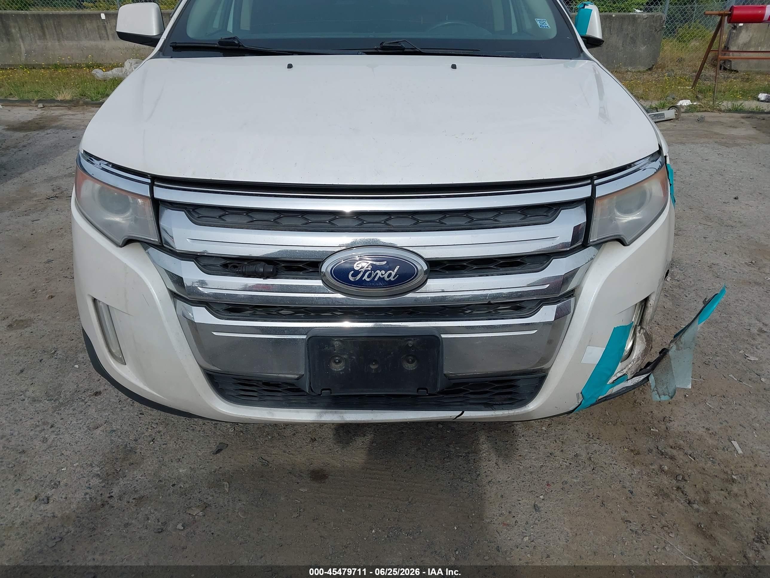 2011 Ford Edge Sel White vin: 2FMDK4JC1BBA24171