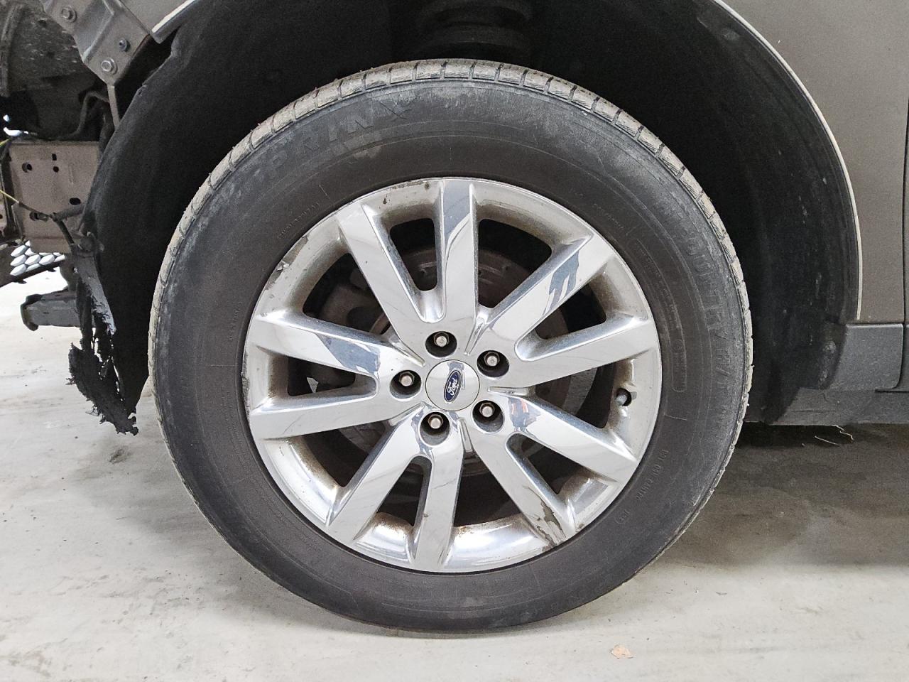 2011 Ford Edge Sel Tan vin: 2FMDK4JC1BBA95113 Damage: Left Front Wheel, Corrosion, 7 To 8 Inches