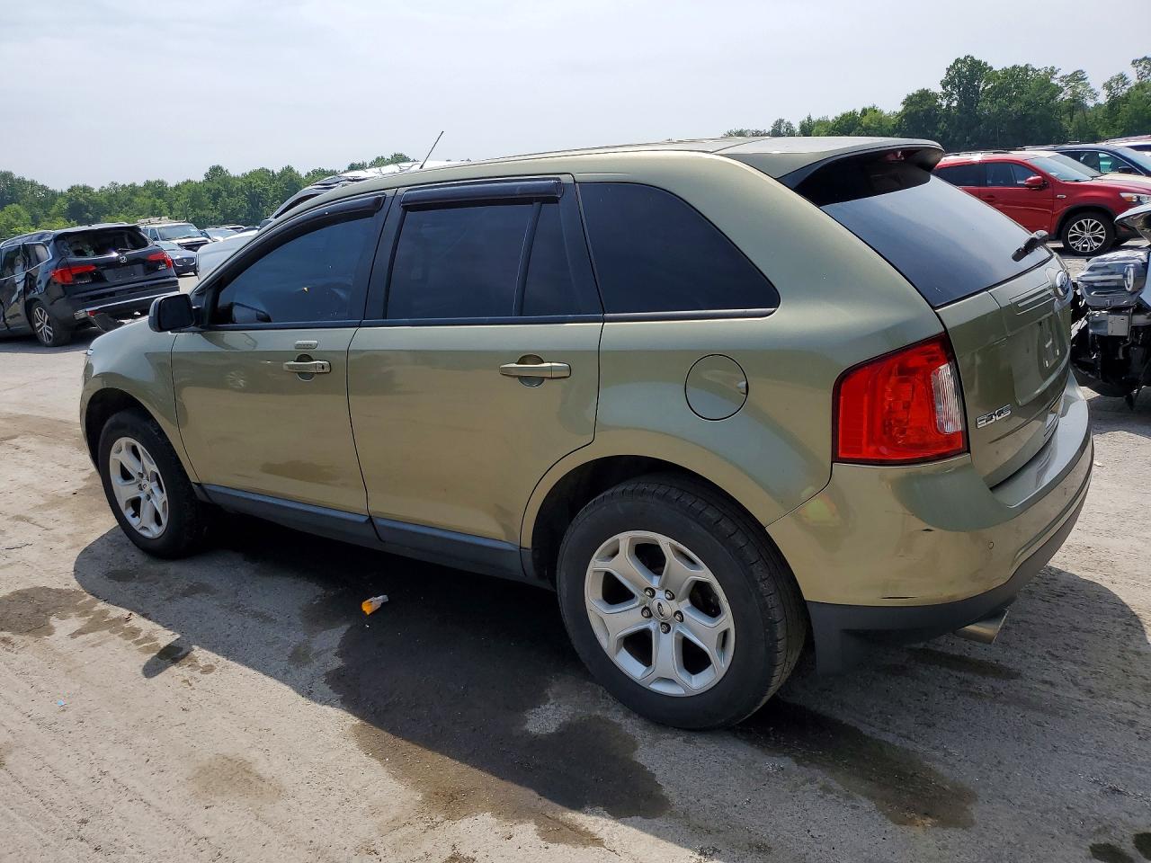 2012 Ford Edge Sel Green vin: 2FMDK4JC1CBA11955