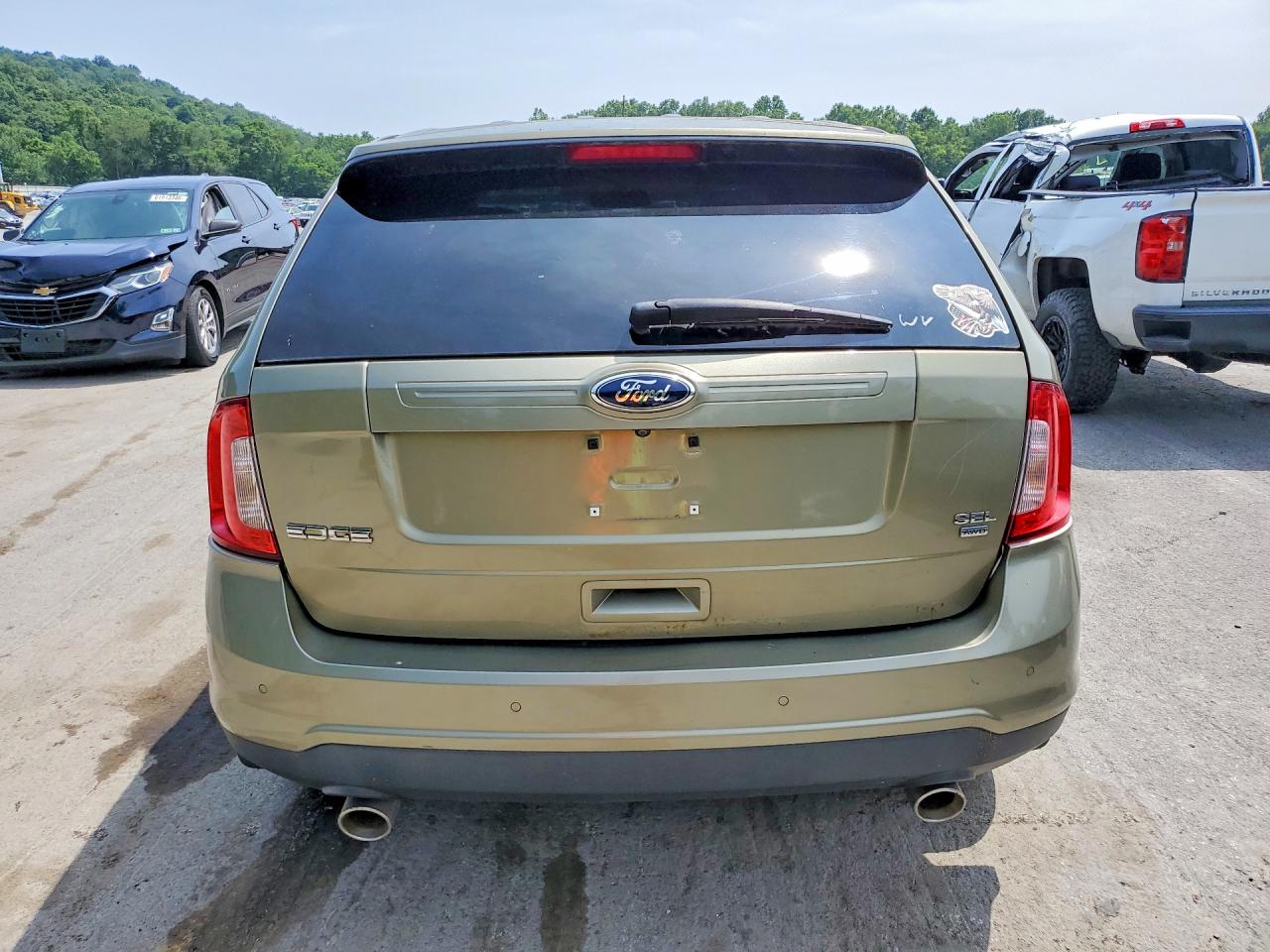 2012 Ford Edge Sel Green vin: 2FMDK4JC1CBA11955