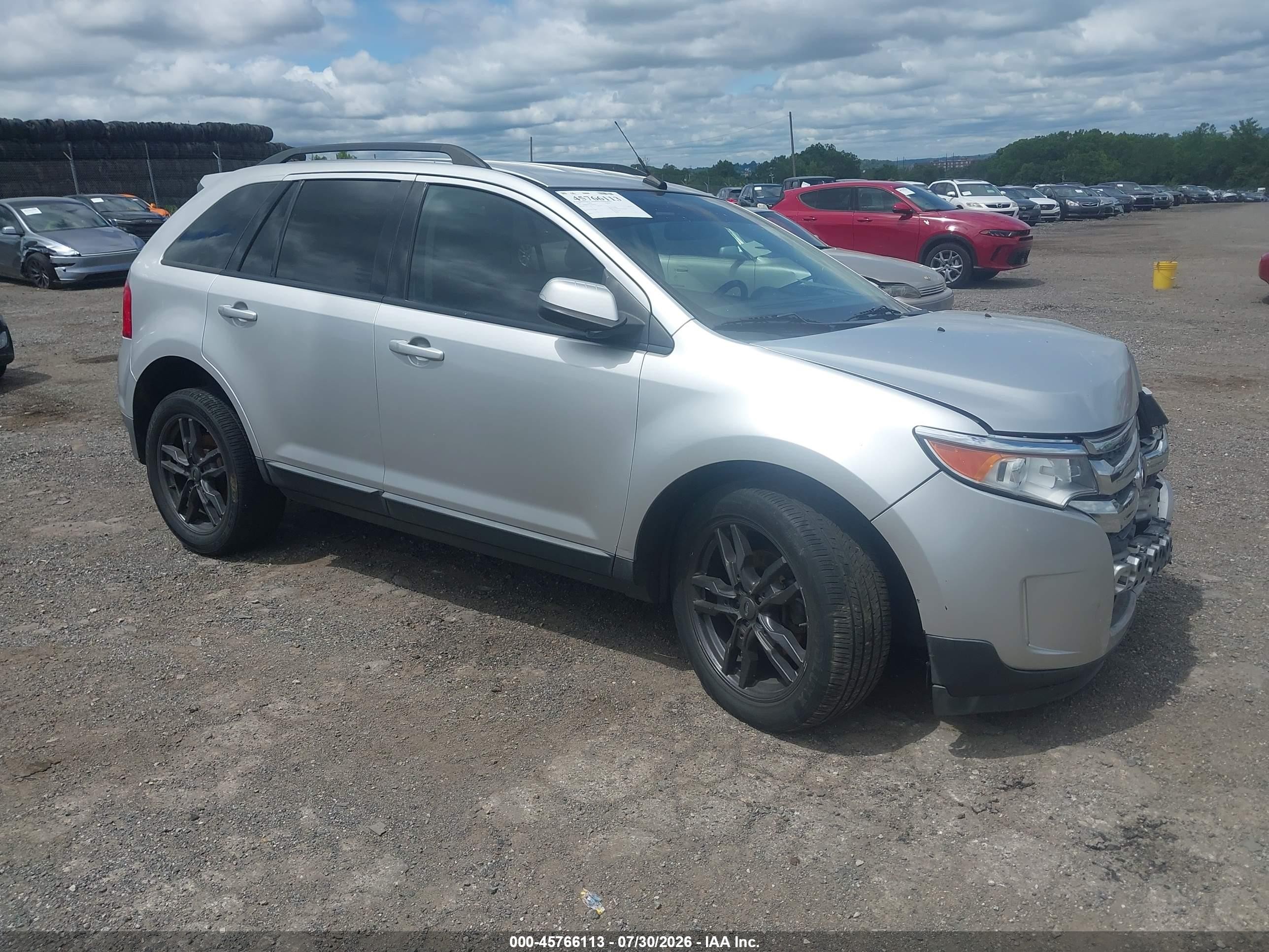 2012 Ford Edge Sel Silver vin: 2FMDK4JC1CBA44745