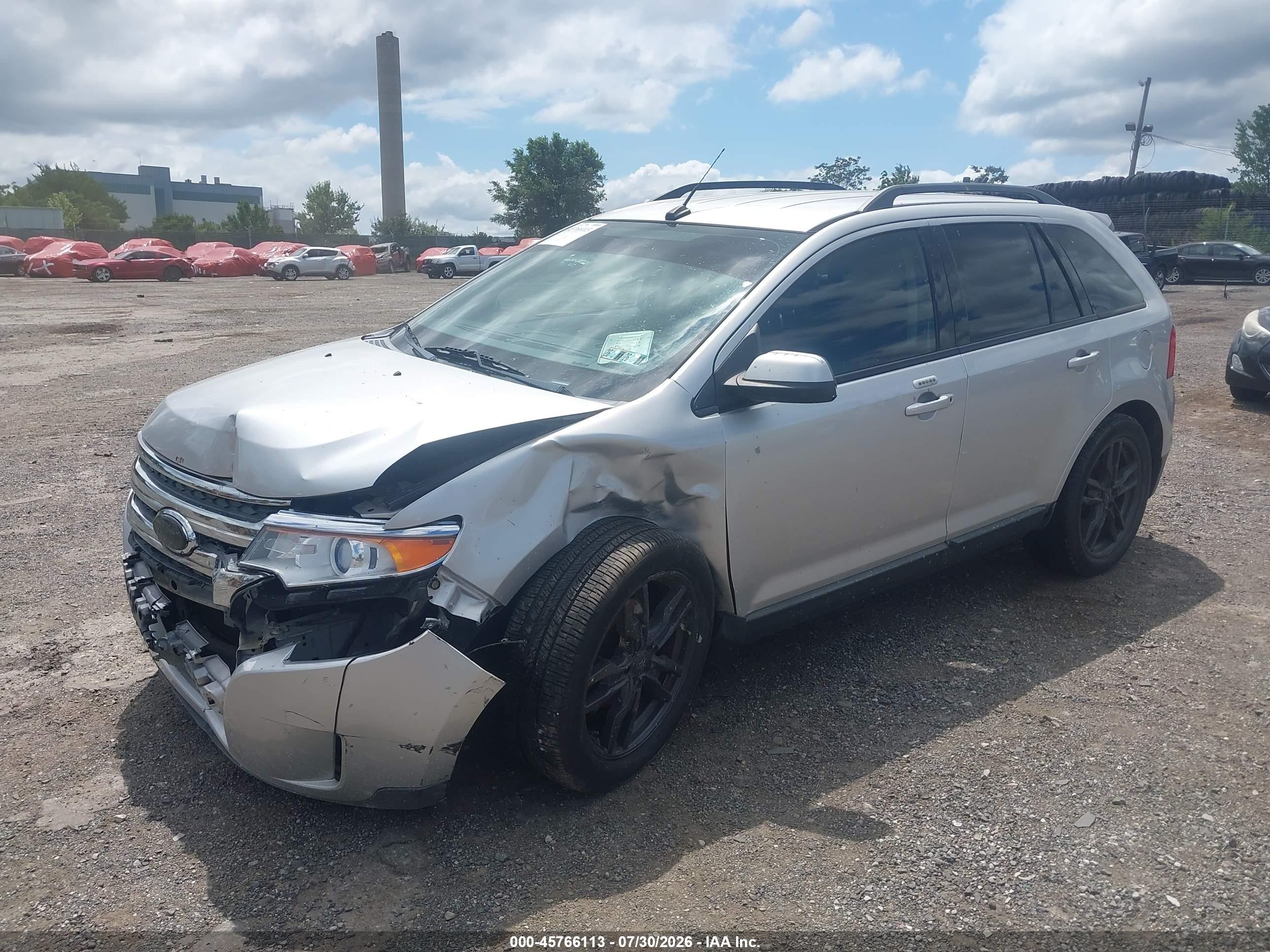 2012 Ford Edge Sel Silver vin: 2FMDK4JC1CBA44745
