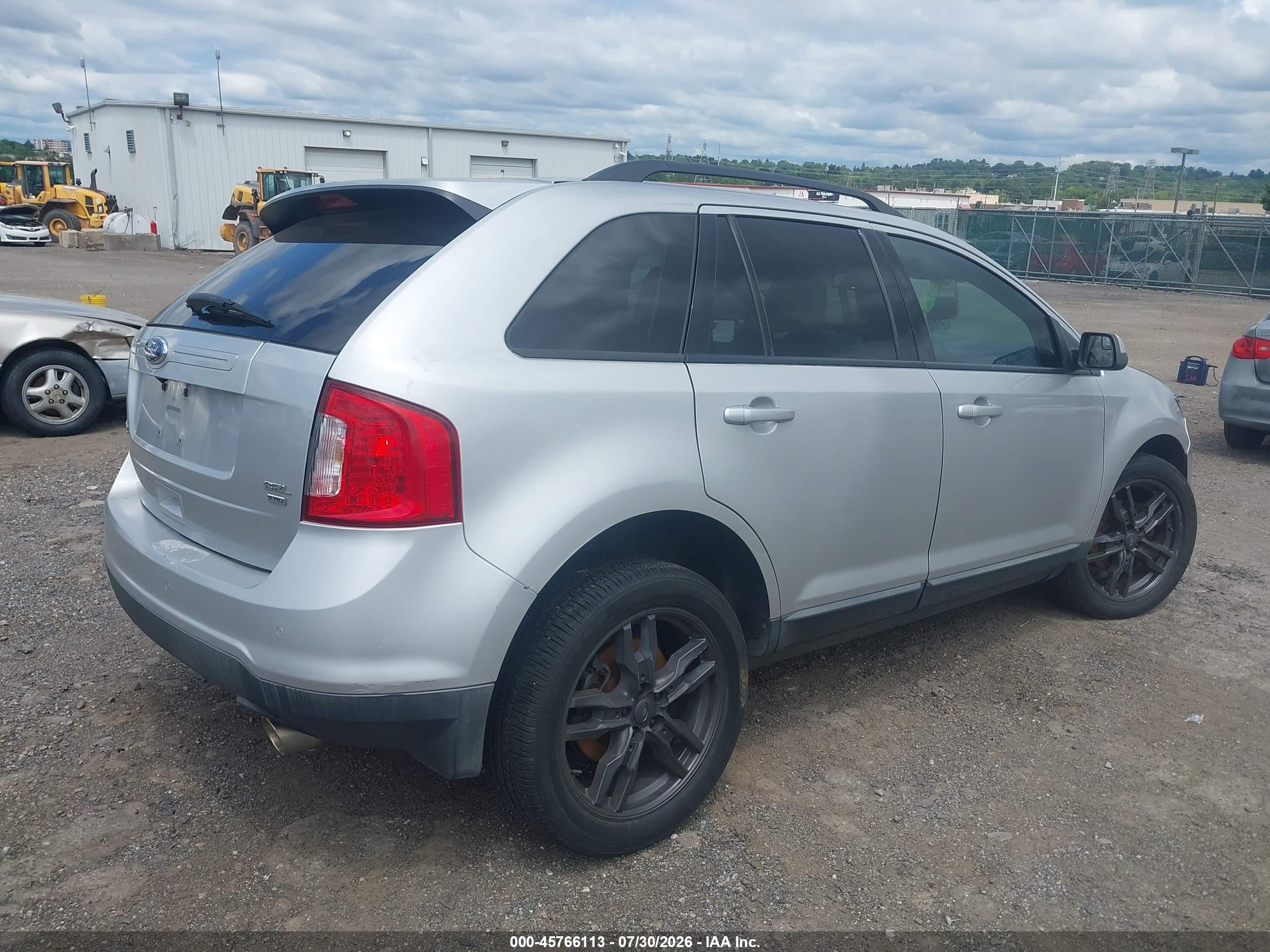 2012 Ford Edge Sel Silver vin: 2FMDK4JC1CBA44745