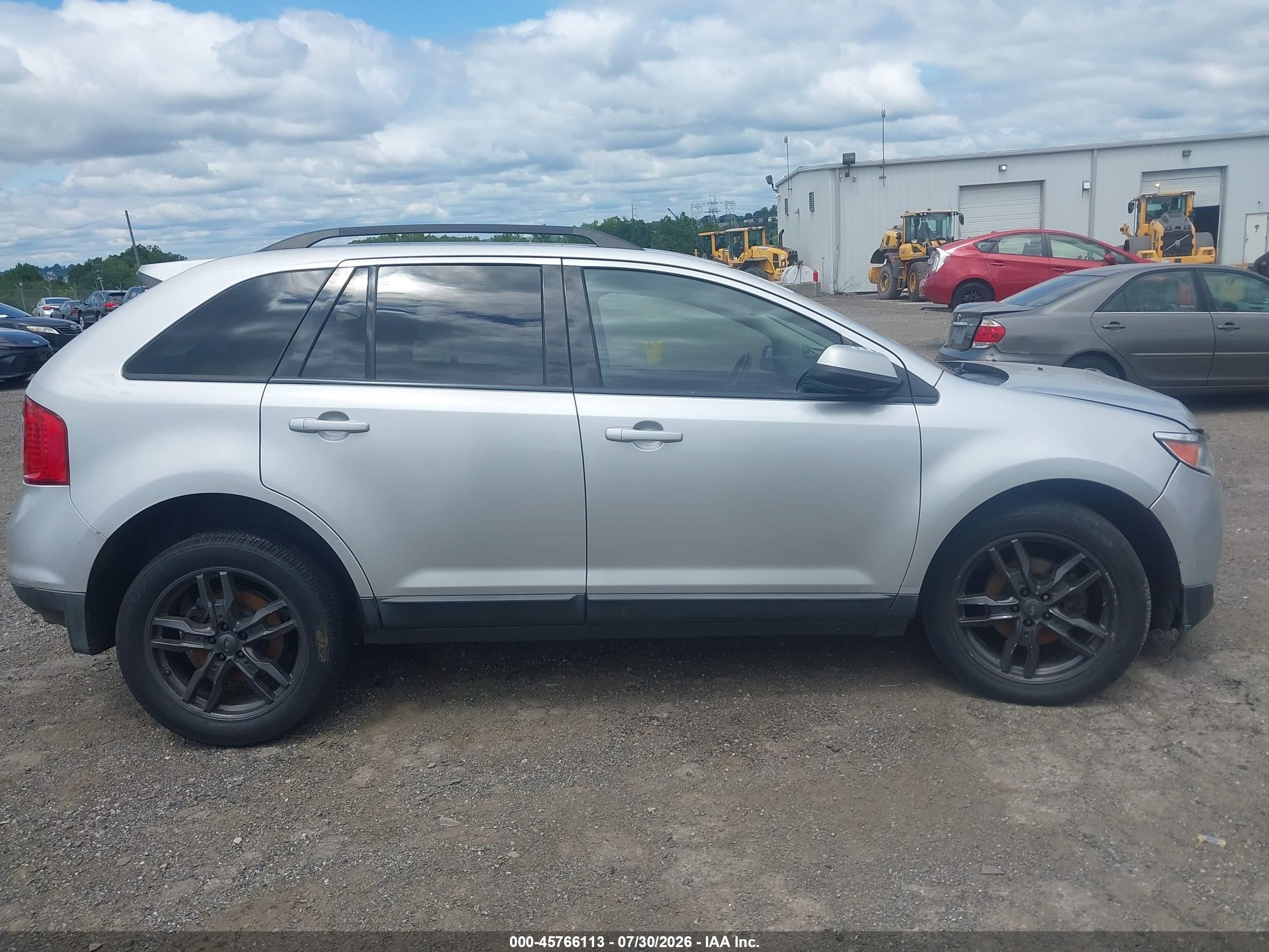 2012 Ford Edge Sel Silver vin: 2FMDK4JC1CBA44745