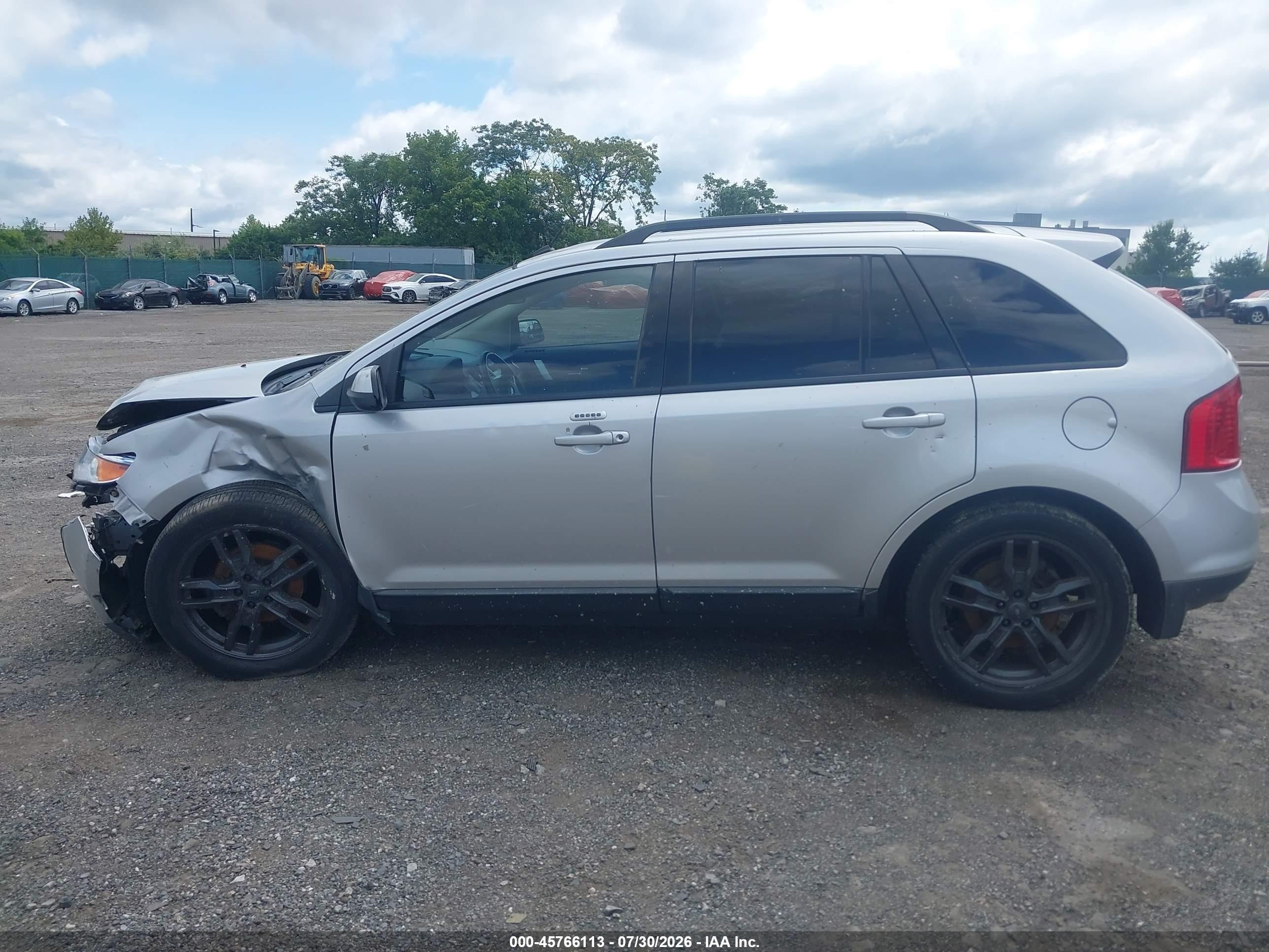 2012 Ford Edge Sel Silver vin: 2FMDK4JC1CBA44745