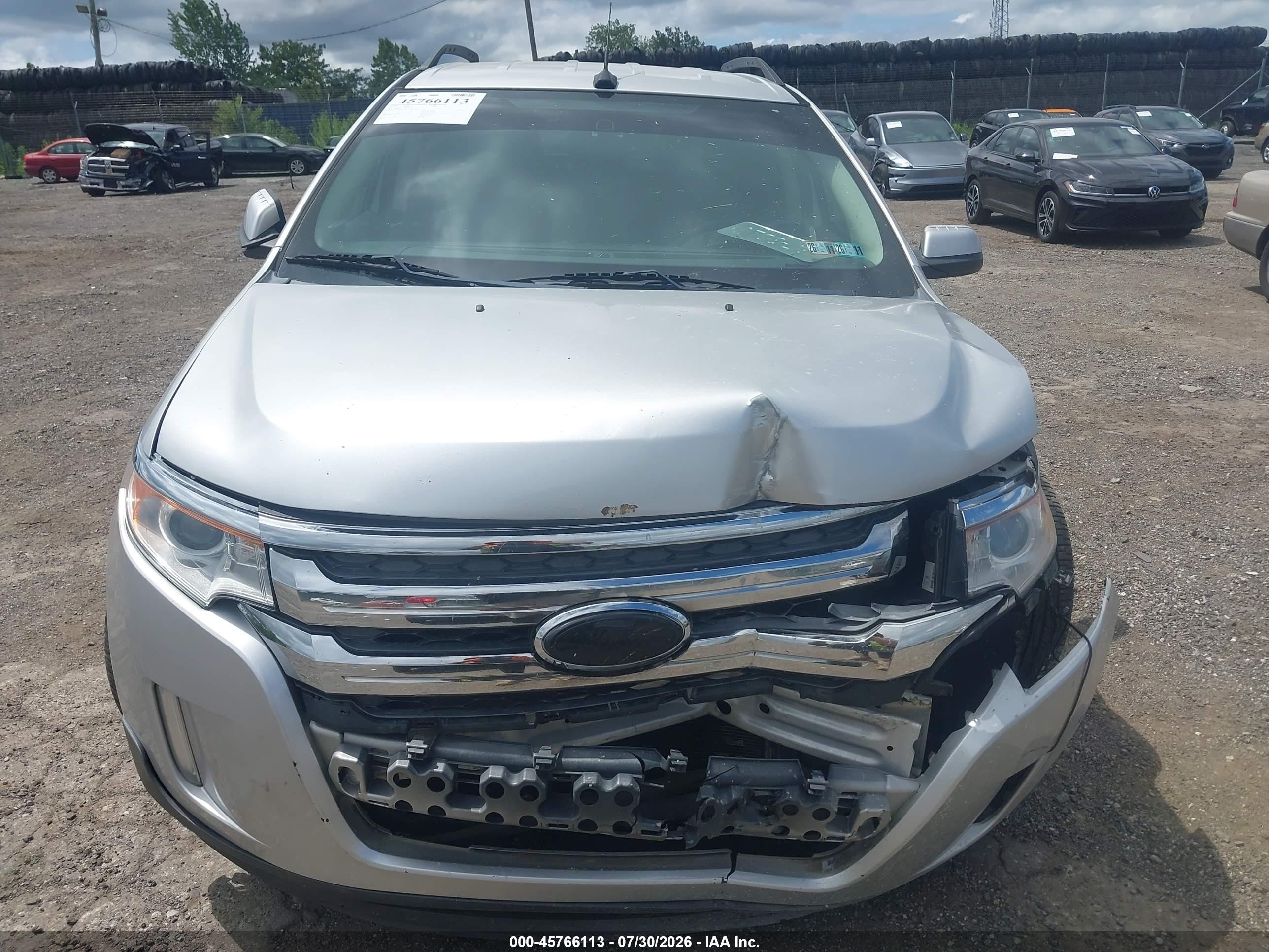 2012 Ford Edge Sel Silver vin: 2FMDK4JC1CBA44745