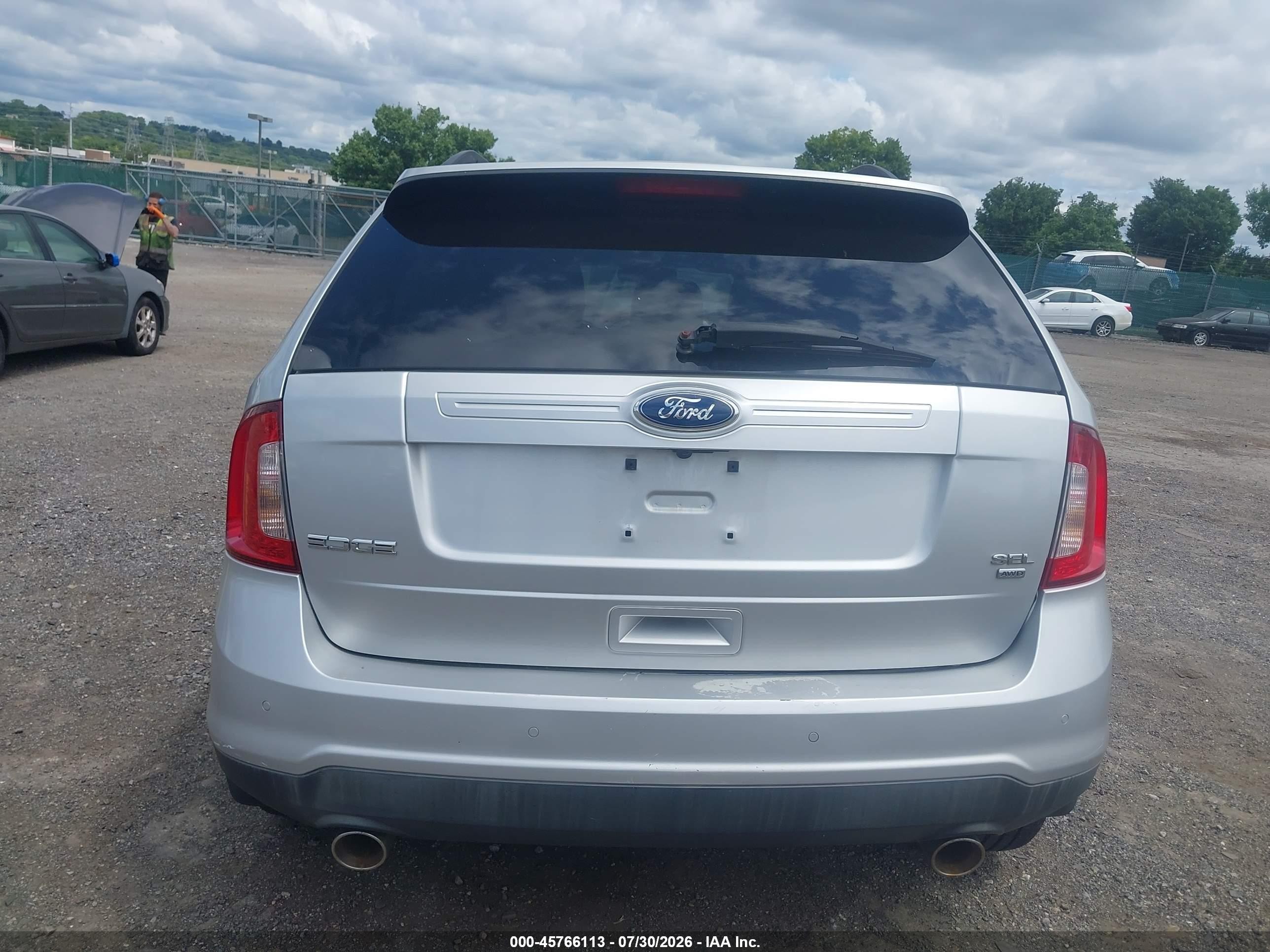 2012 Ford Edge Sel Silver vin: 2FMDK4JC1CBA44745