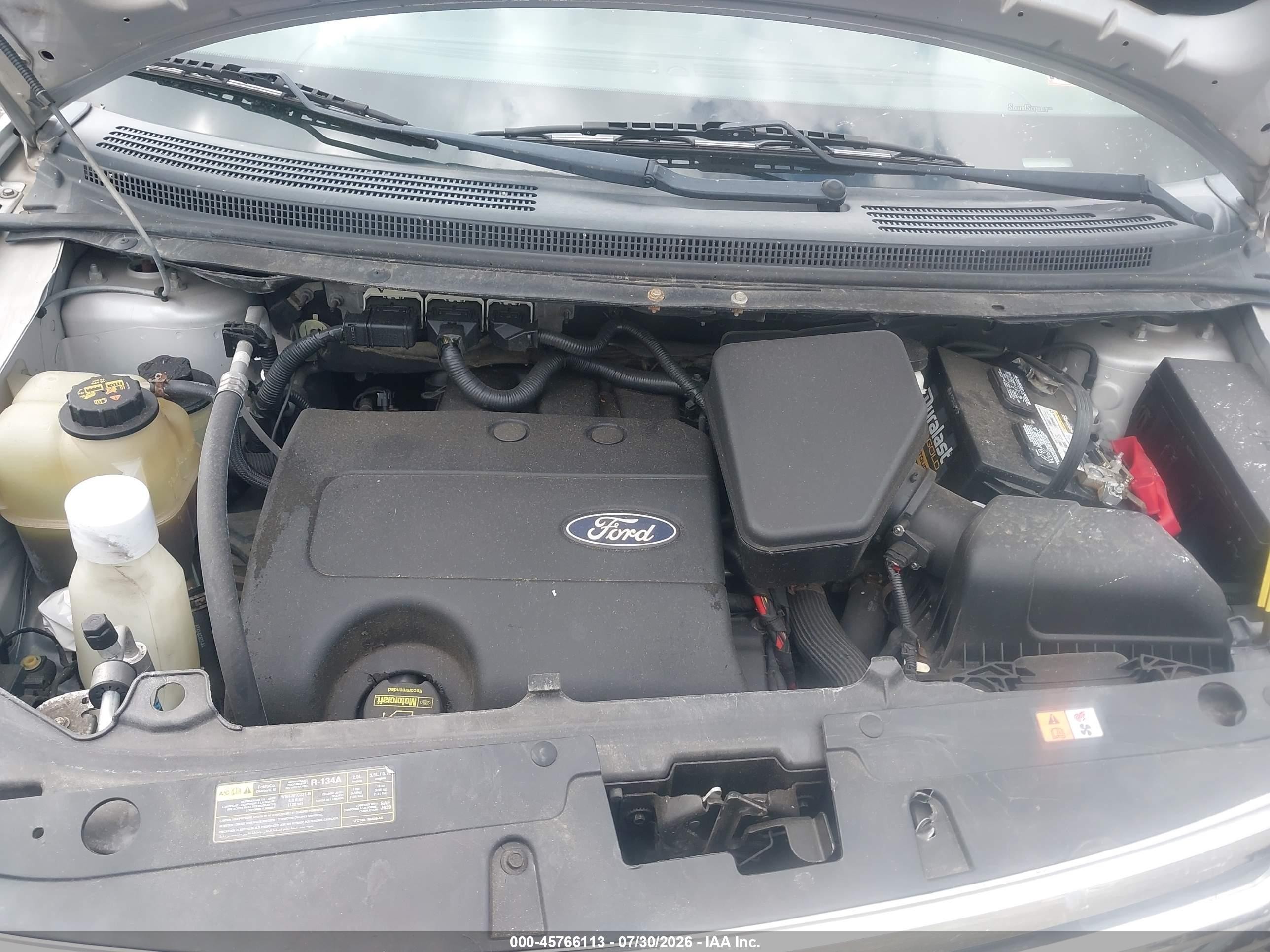 2012 Ford Edge Sel Silver vin: 2FMDK4JC1CBA44745