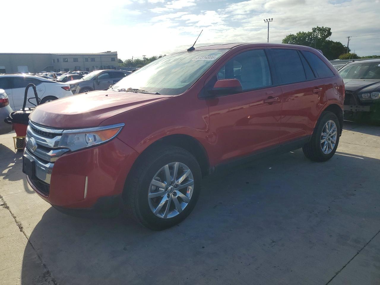 2012 Ford Edge Sel Red vin: 2FMDK4JC1CBA70536