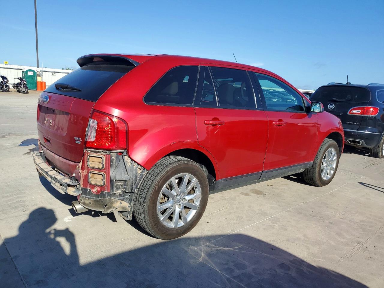 2012 Ford Edge Sel Red vin: 2FMDK4JC1CBA70536