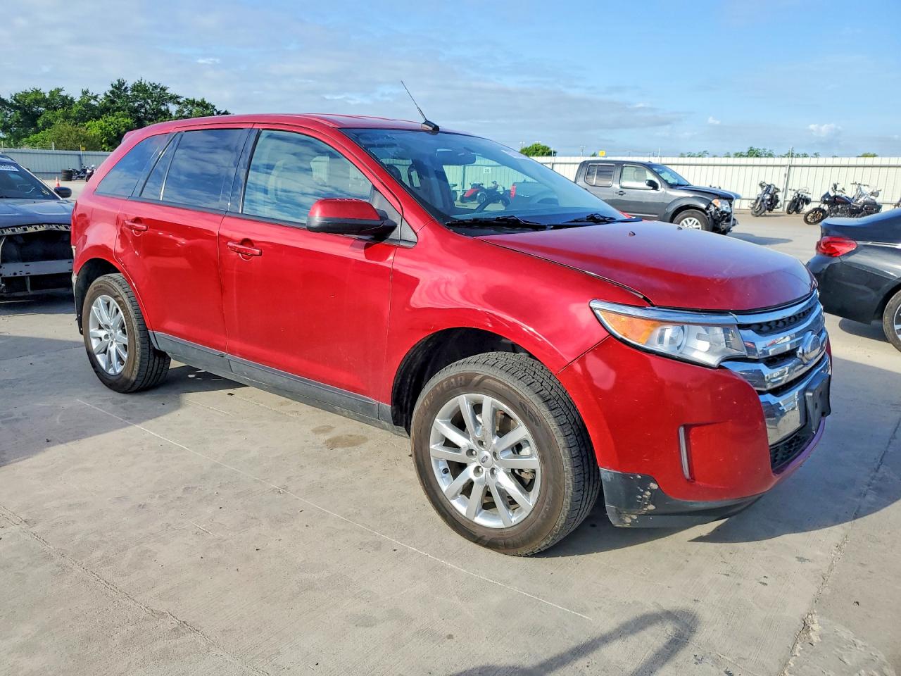 2012 Ford Edge Sel Red vin: 2FMDK4JC1CBA70536