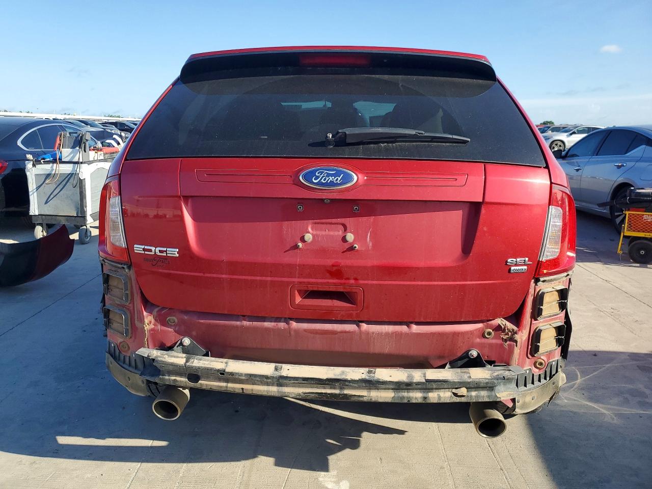2012 Ford Edge Sel Red vin: 2FMDK4JC1CBA70536