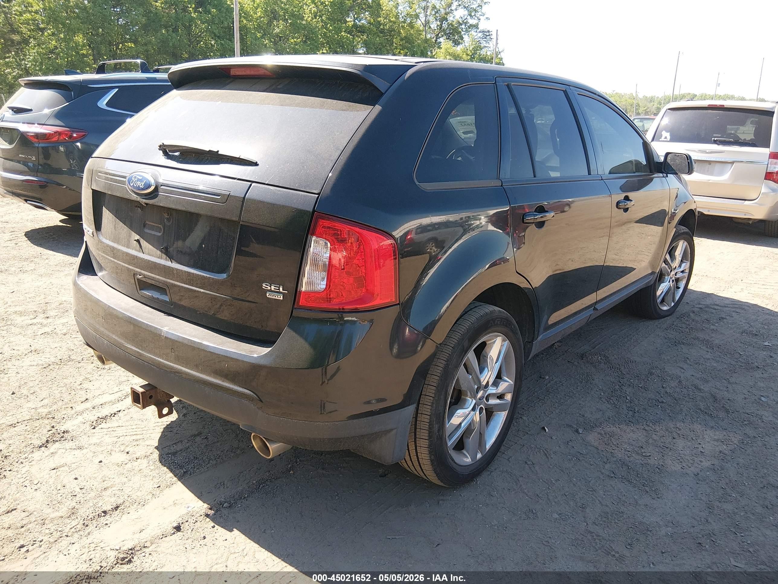 2012 Ford Edge Sel Black vin: 2FMDK4JC1CBA78345