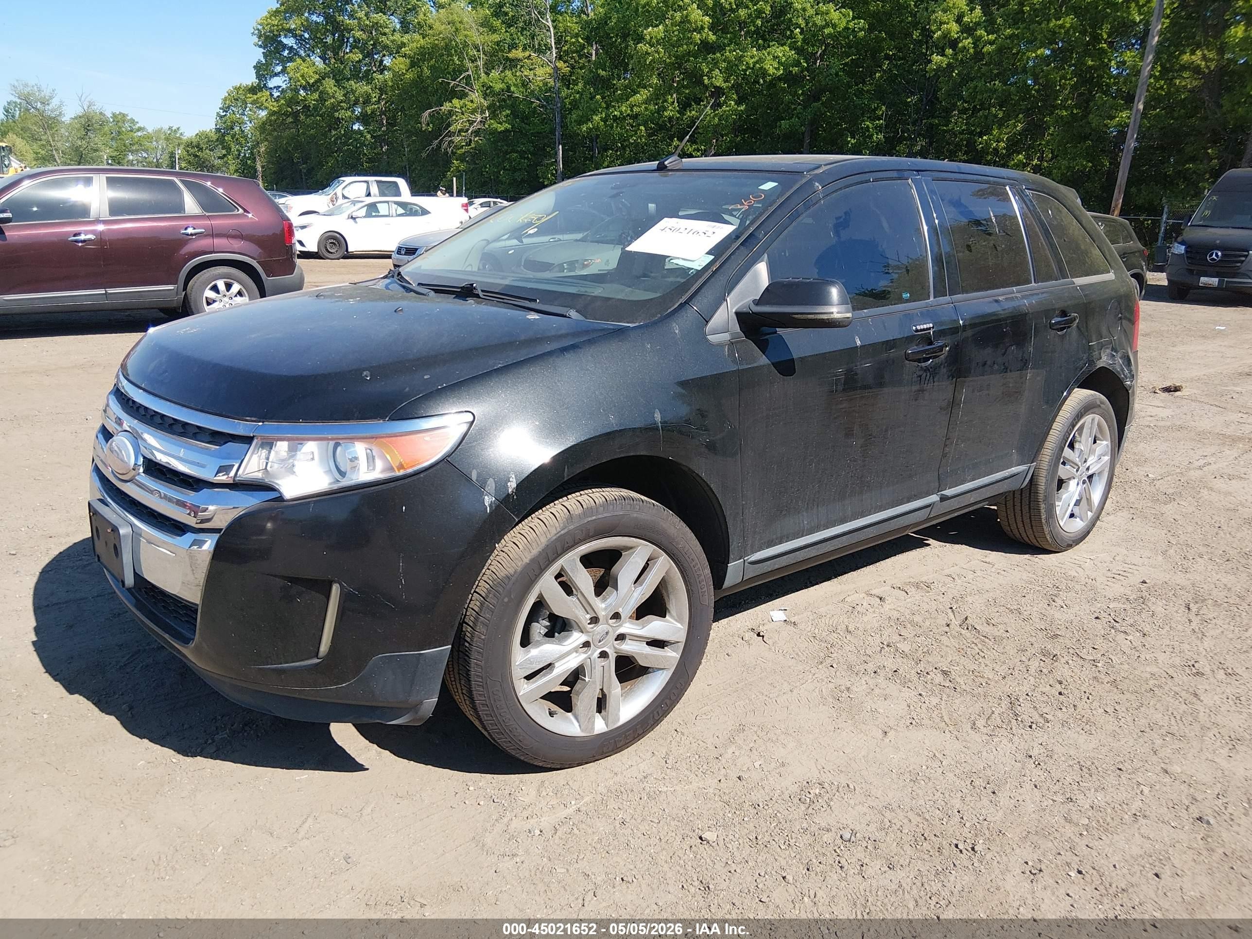 2012 Ford Edge Sel Black vin: 2FMDK4JC1CBA78345