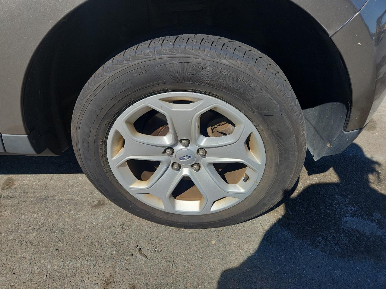 2012 Ford Edge Sel Gray vin: 2FMDK4JC1CBA83058 Damage: Right Front Wheel, Chipped, 4