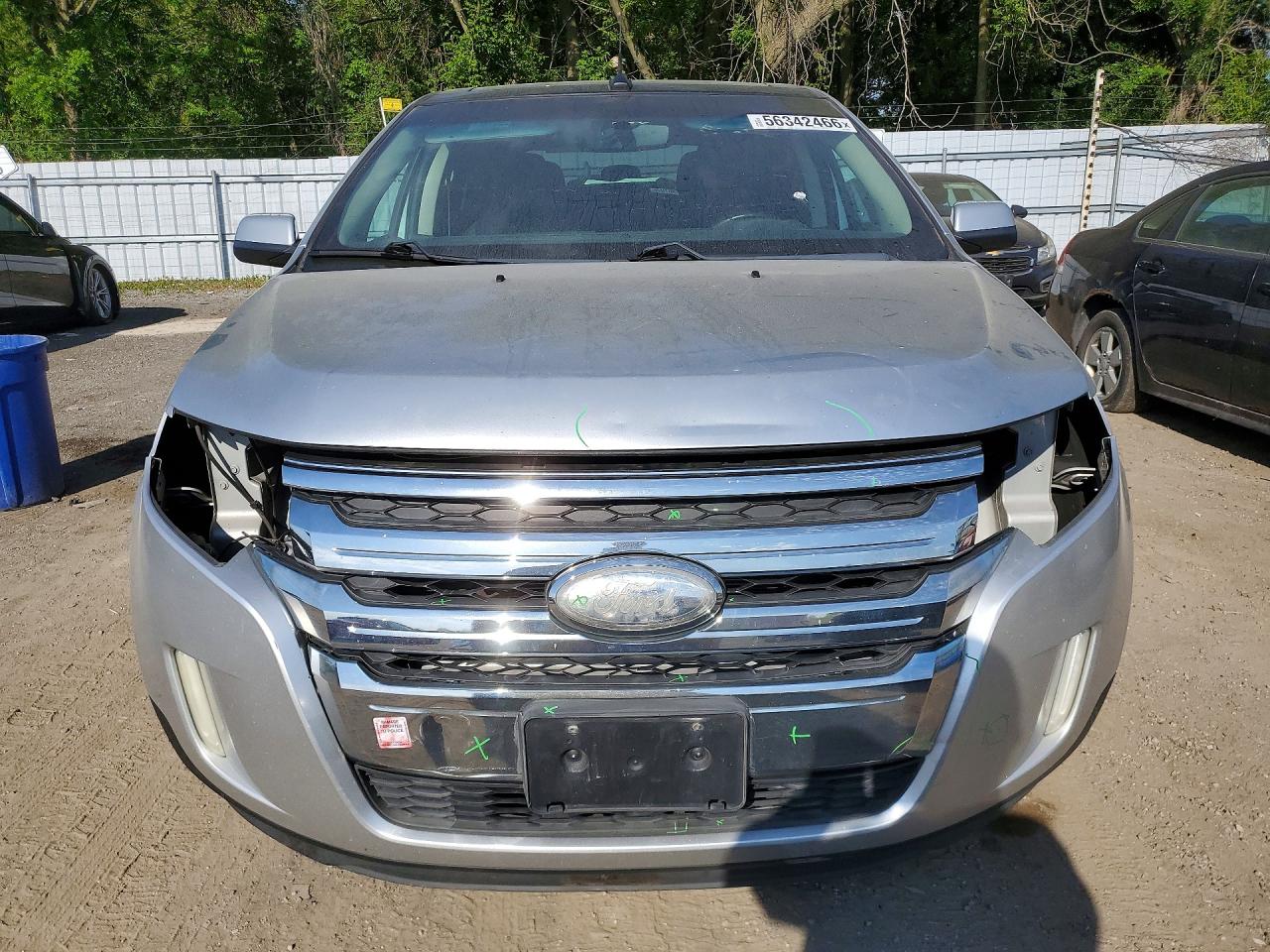 2013 Ford Edge Sel Silver vin: 2FMDK4JC1DBA05090