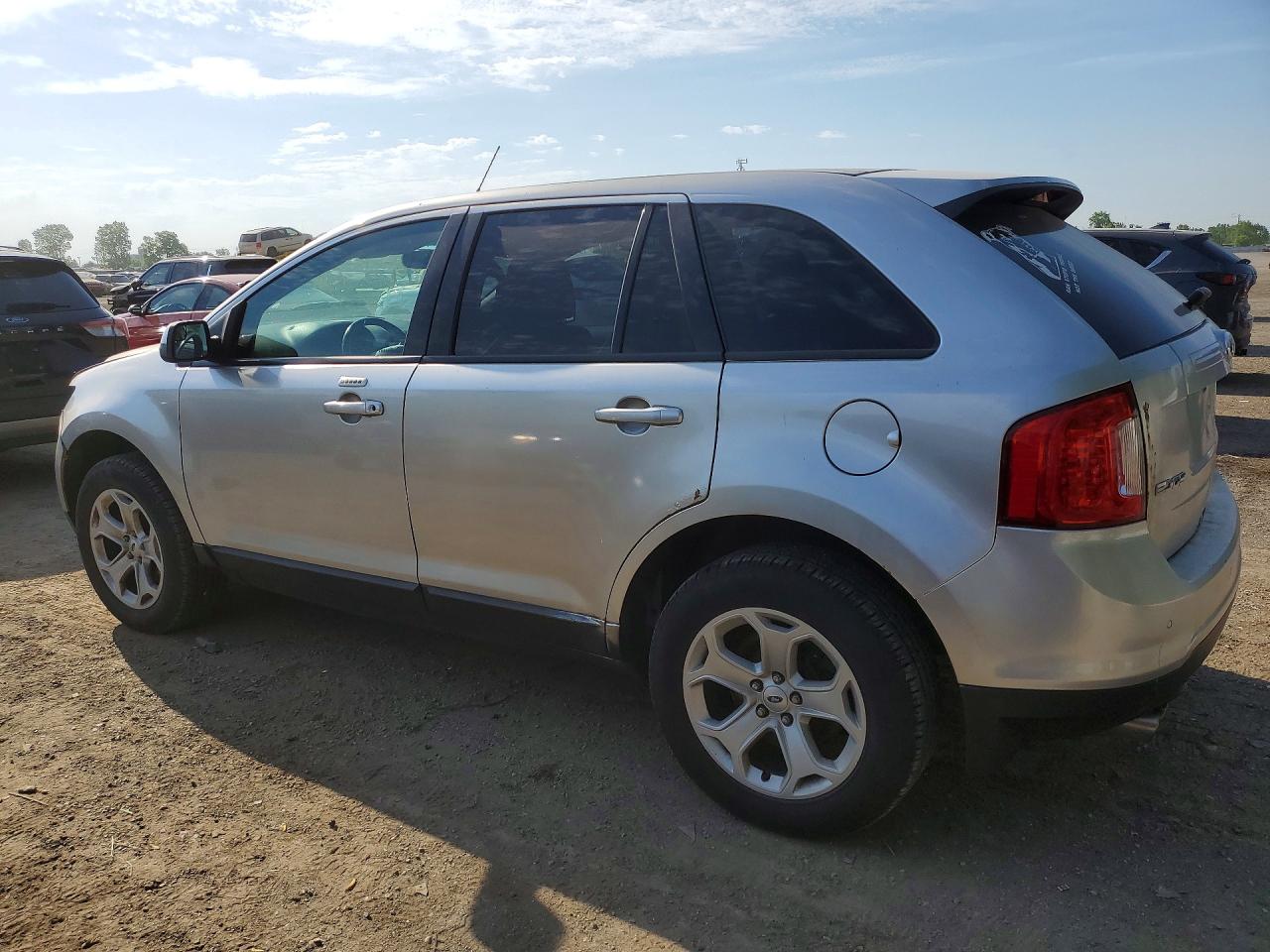 2013 Ford Edge Sel Silver vin: 2FMDK4JC1DBA05090