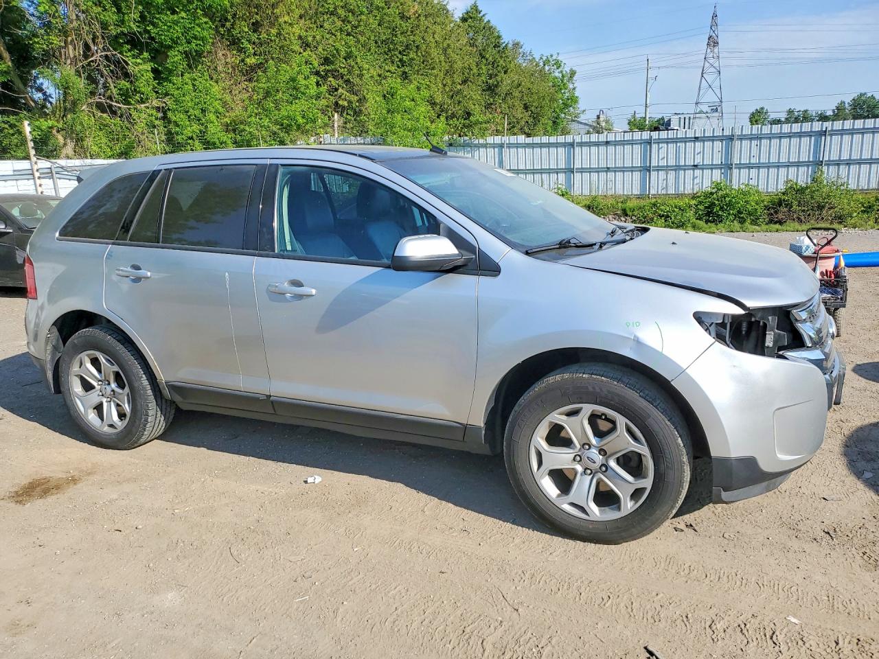 2013 Ford Edge Sel Silver vin: 2FMDK4JC1DBA05090