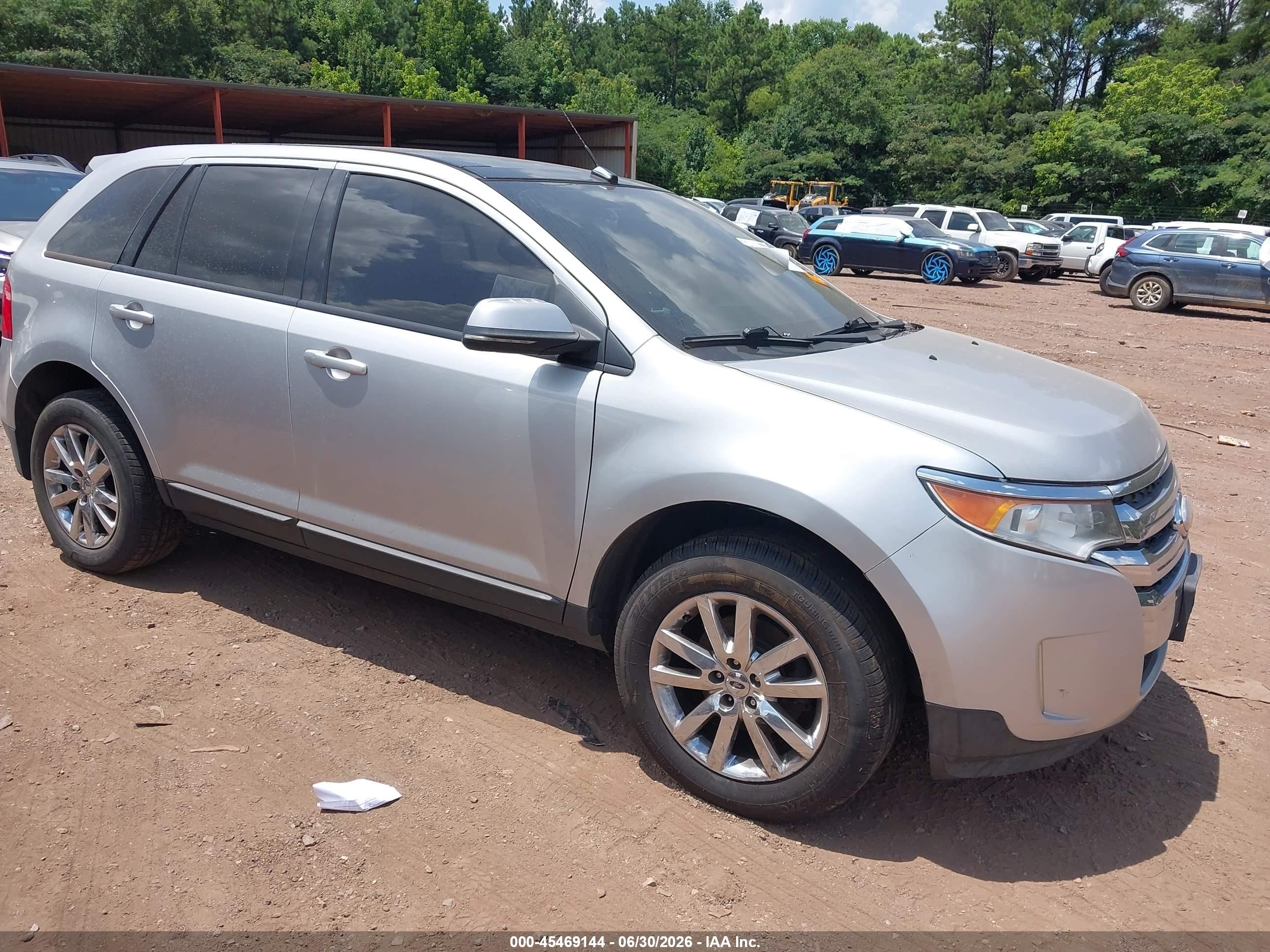 2013 Ford Edge Sel Silver vin: 2FMDK4JC1DBA17062