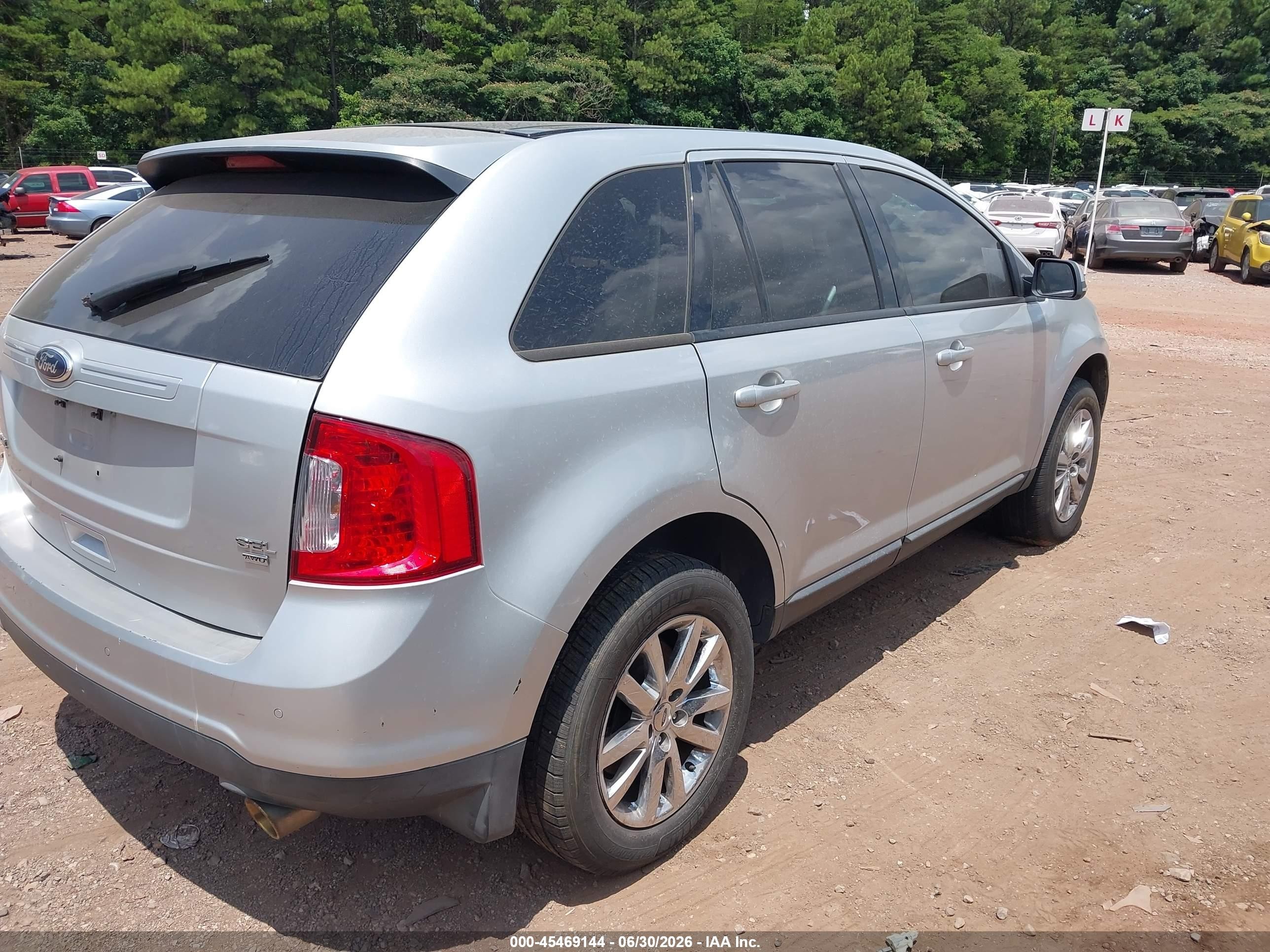 2013 Ford Edge Sel Серебряный vin: 2FMDK4JC1DBA17062