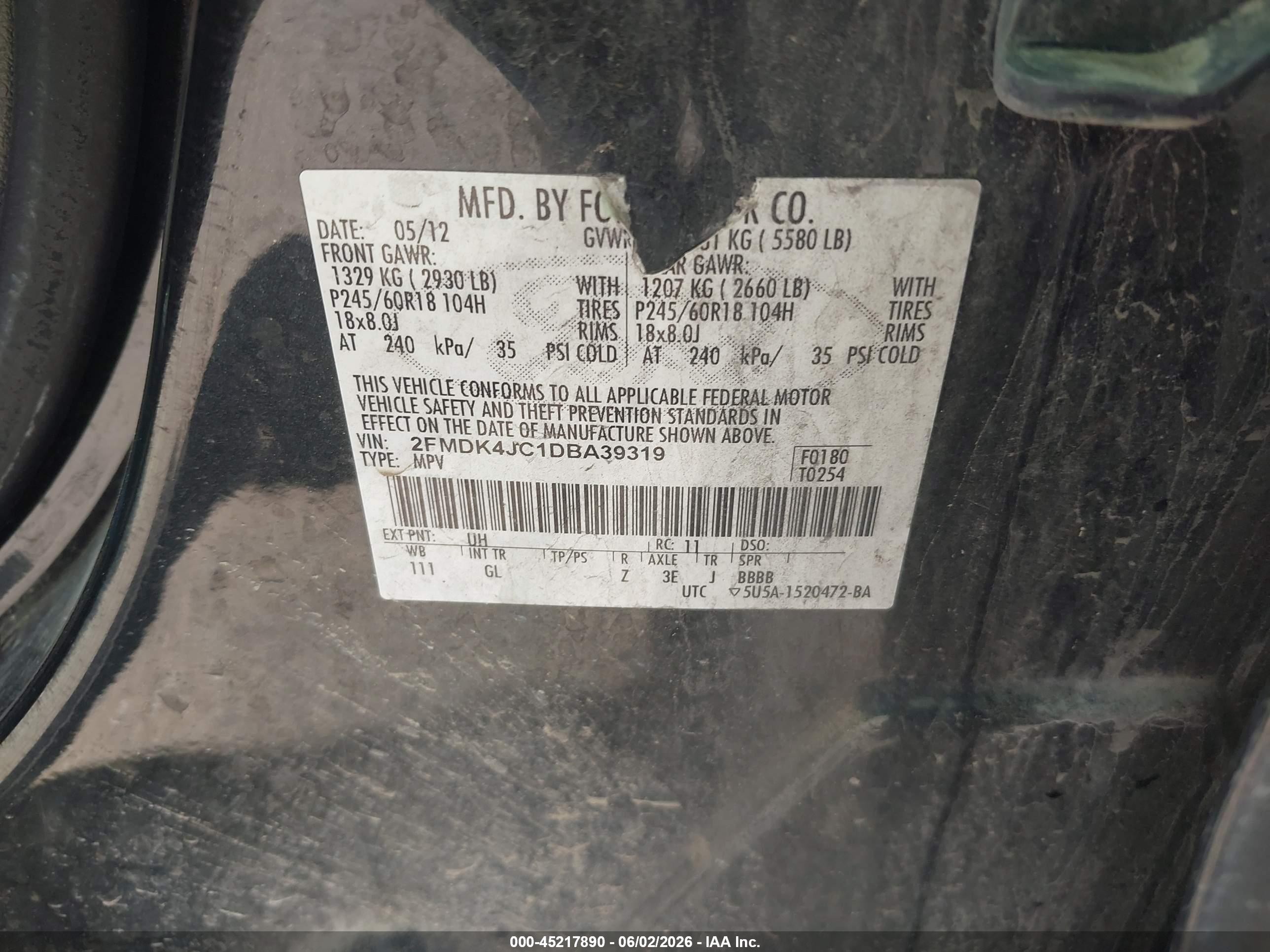 2013 Ford Edge Sel Black vin: 2FMDK4JC1DBA39319
