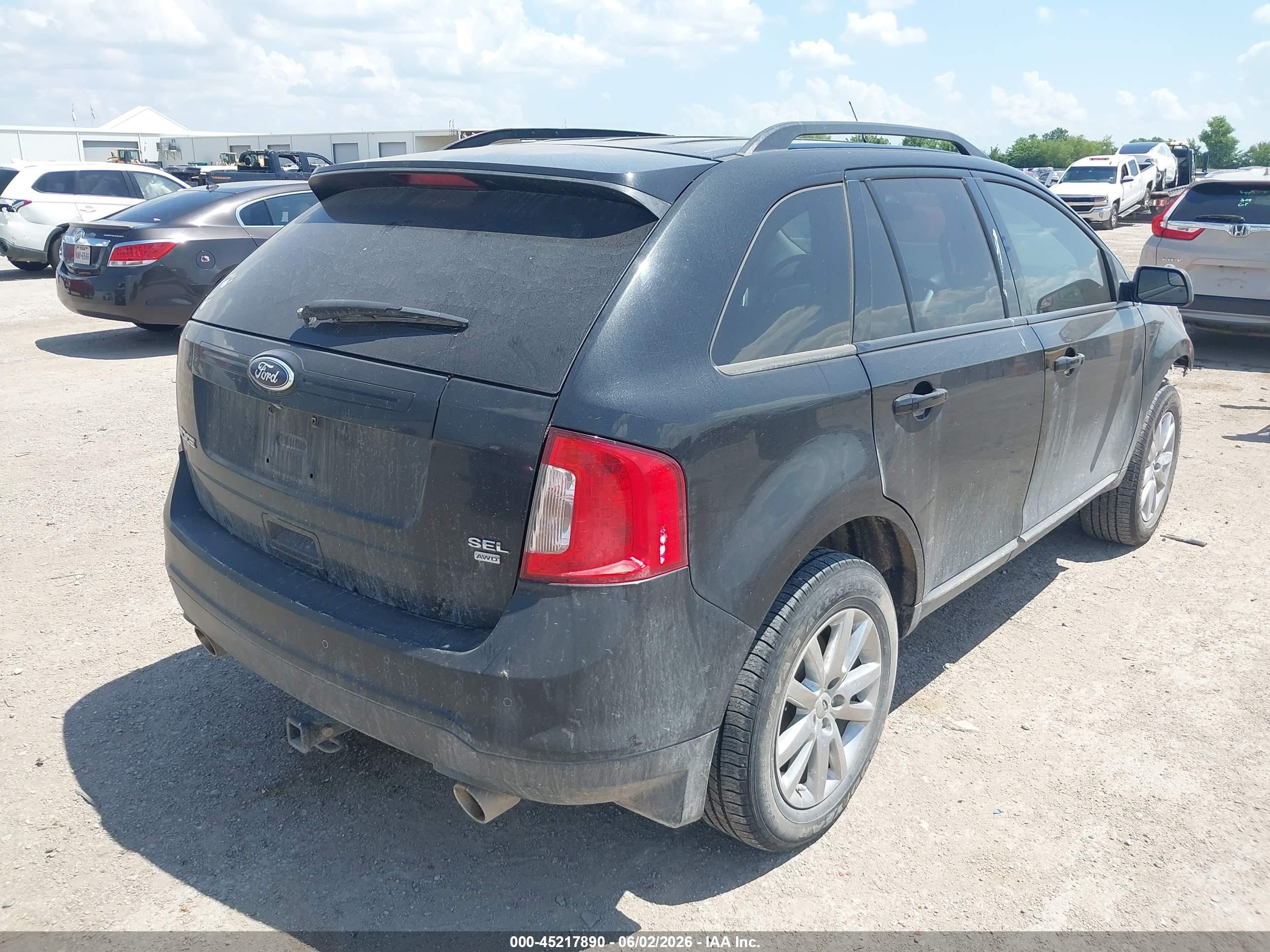 2013 Ford Edge Sel Black vin: 2FMDK4JC1DBA39319