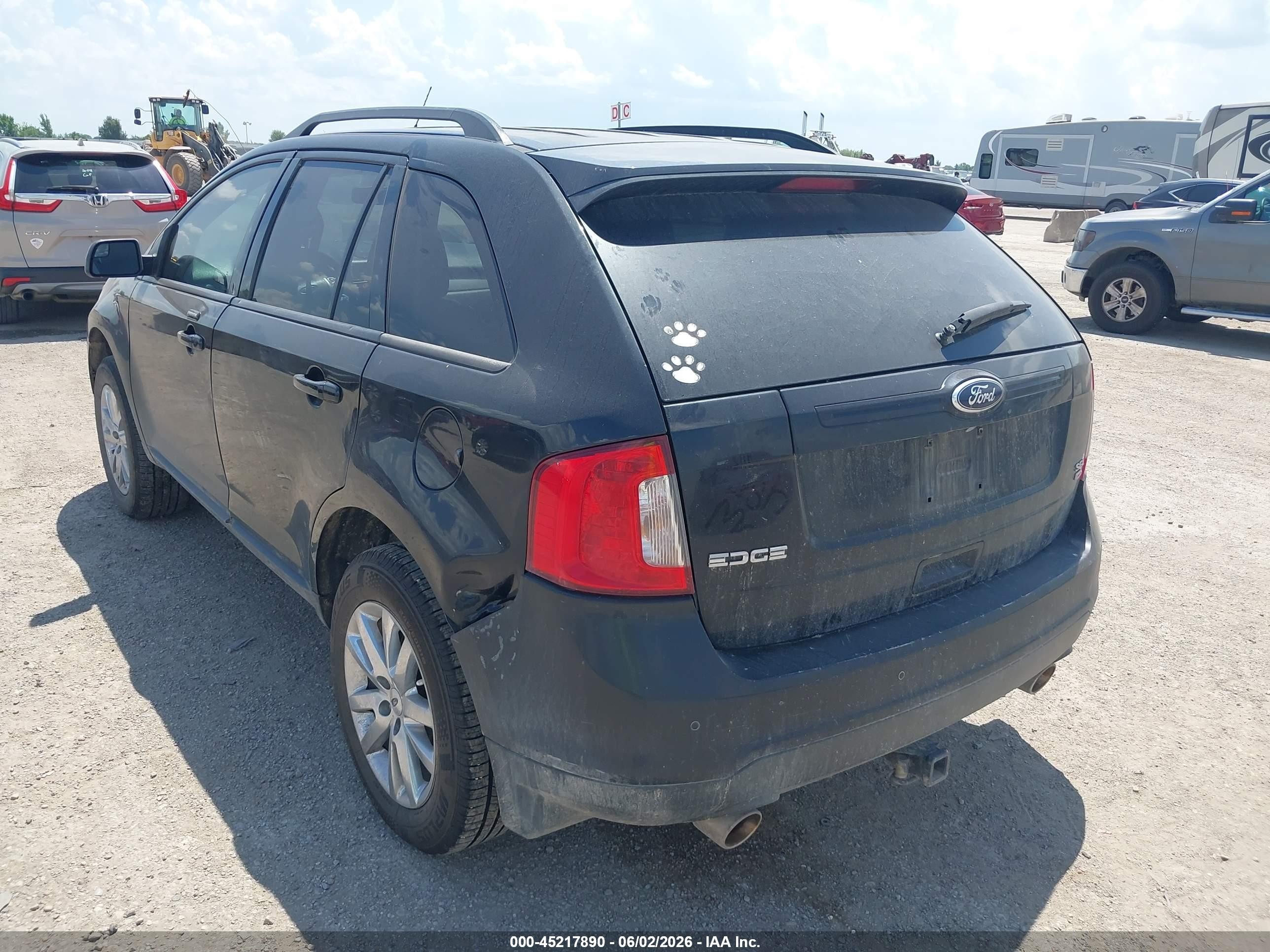 2013 Ford Edge Sel Black vin: 2FMDK4JC1DBA39319