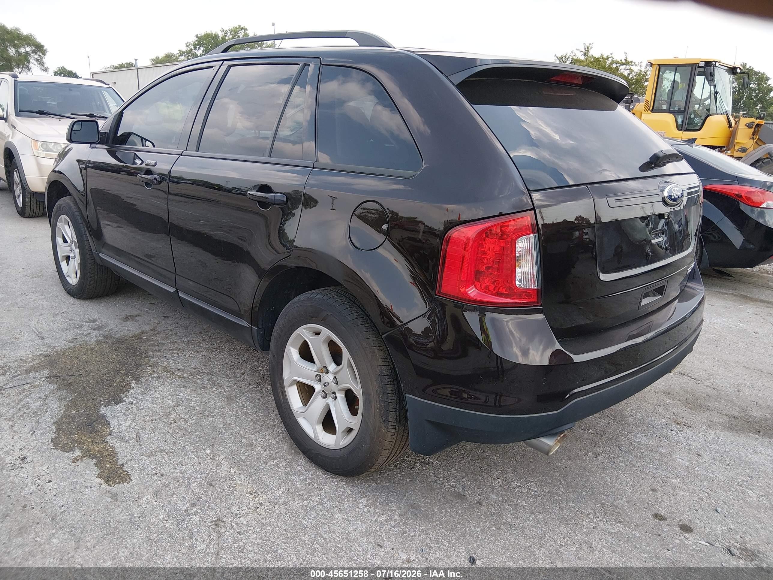2013 Ford Edge Sel Black vin: 2FMDK4JC1DBA94160