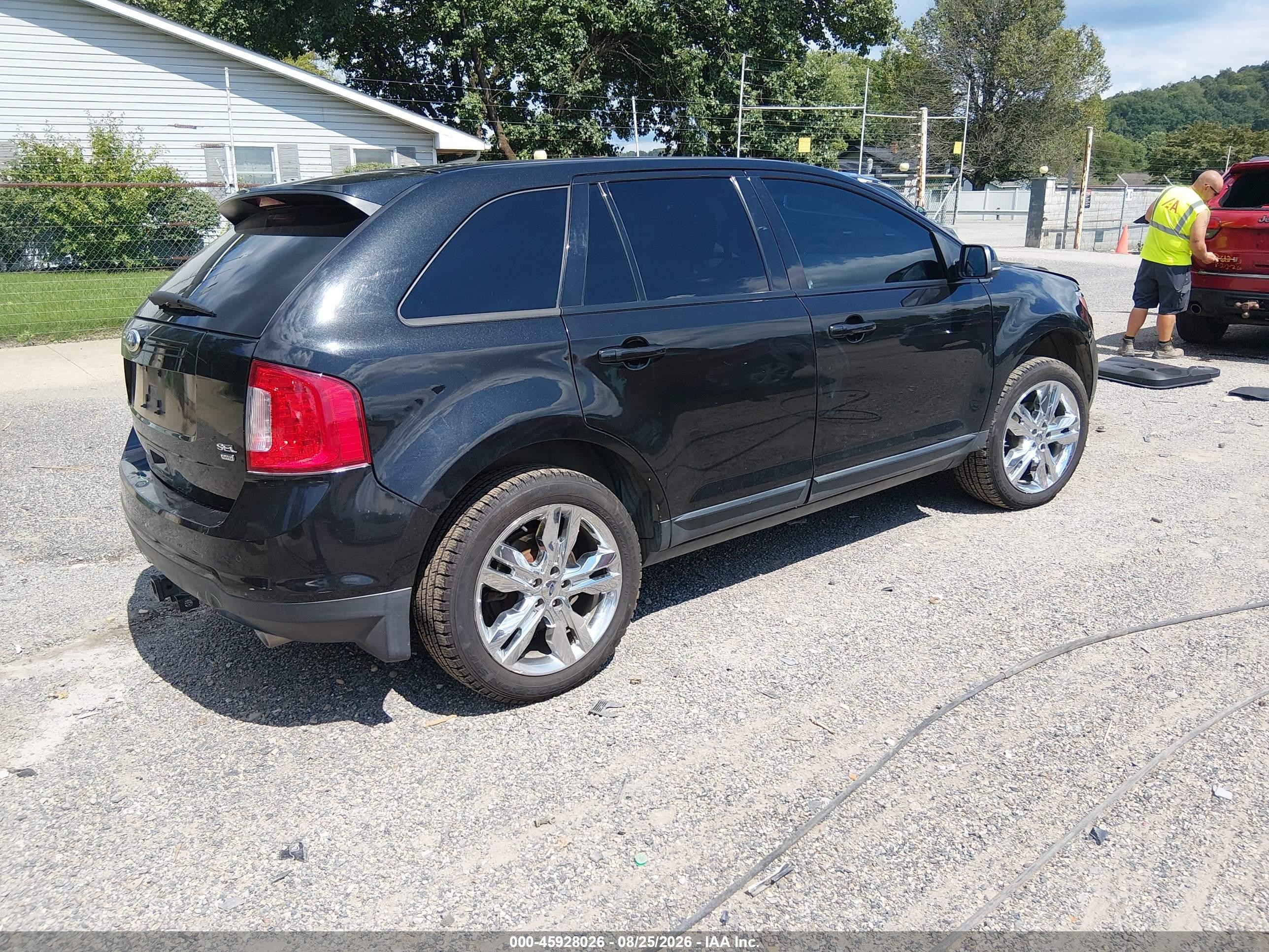2013 Ford Edge Sel Black vin: 2FMDK4JC1DBB24838