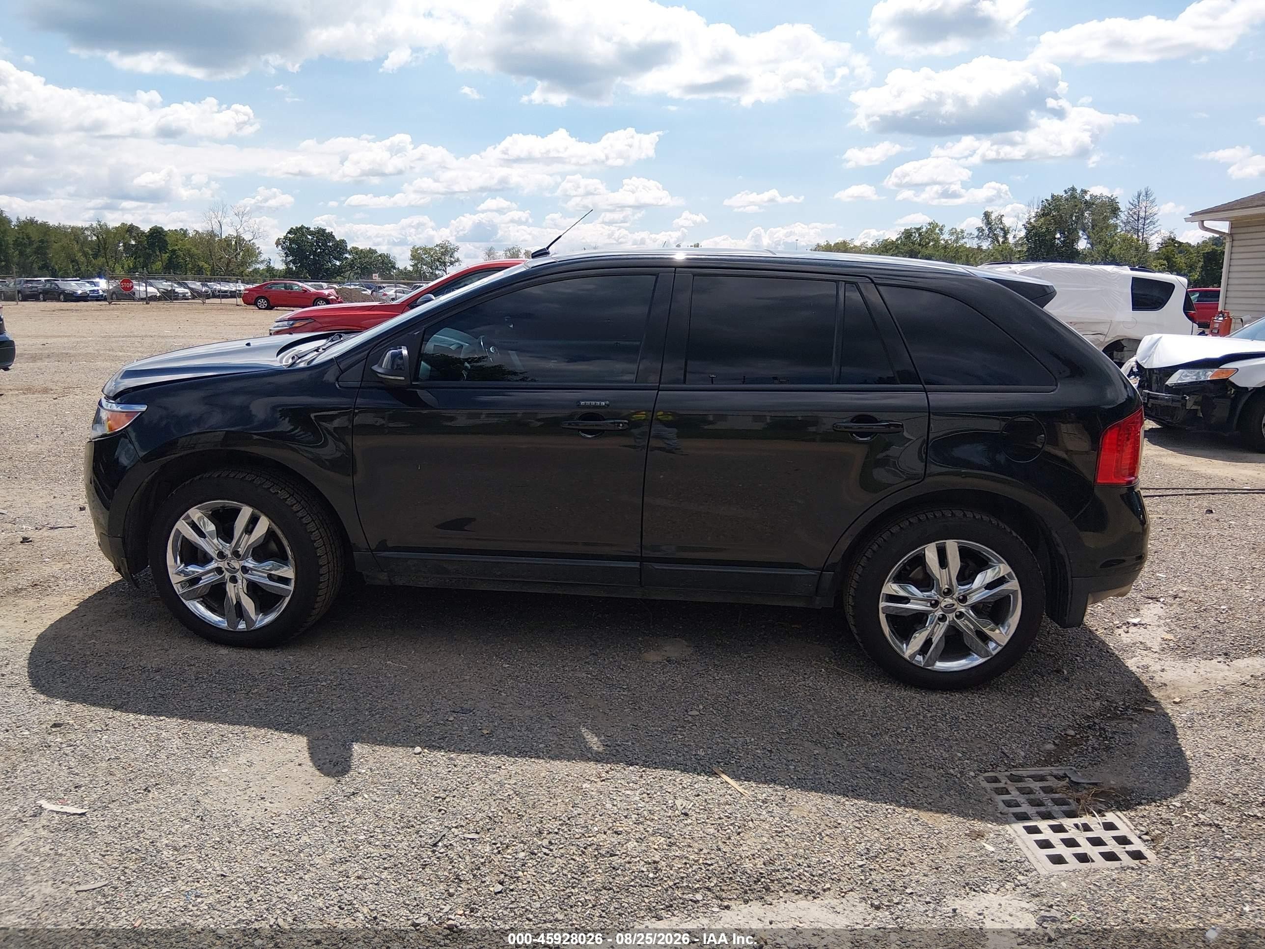 2013 Ford Edge Sel Black vin: 2FMDK4JC1DBB24838