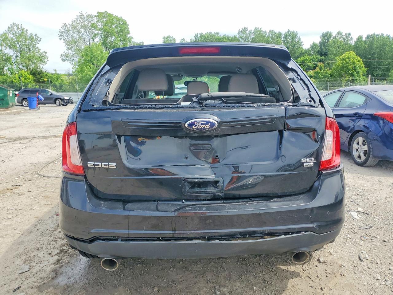 2013 Ford Edge Sel Black vin: 2FMDK4JC1DBC10294