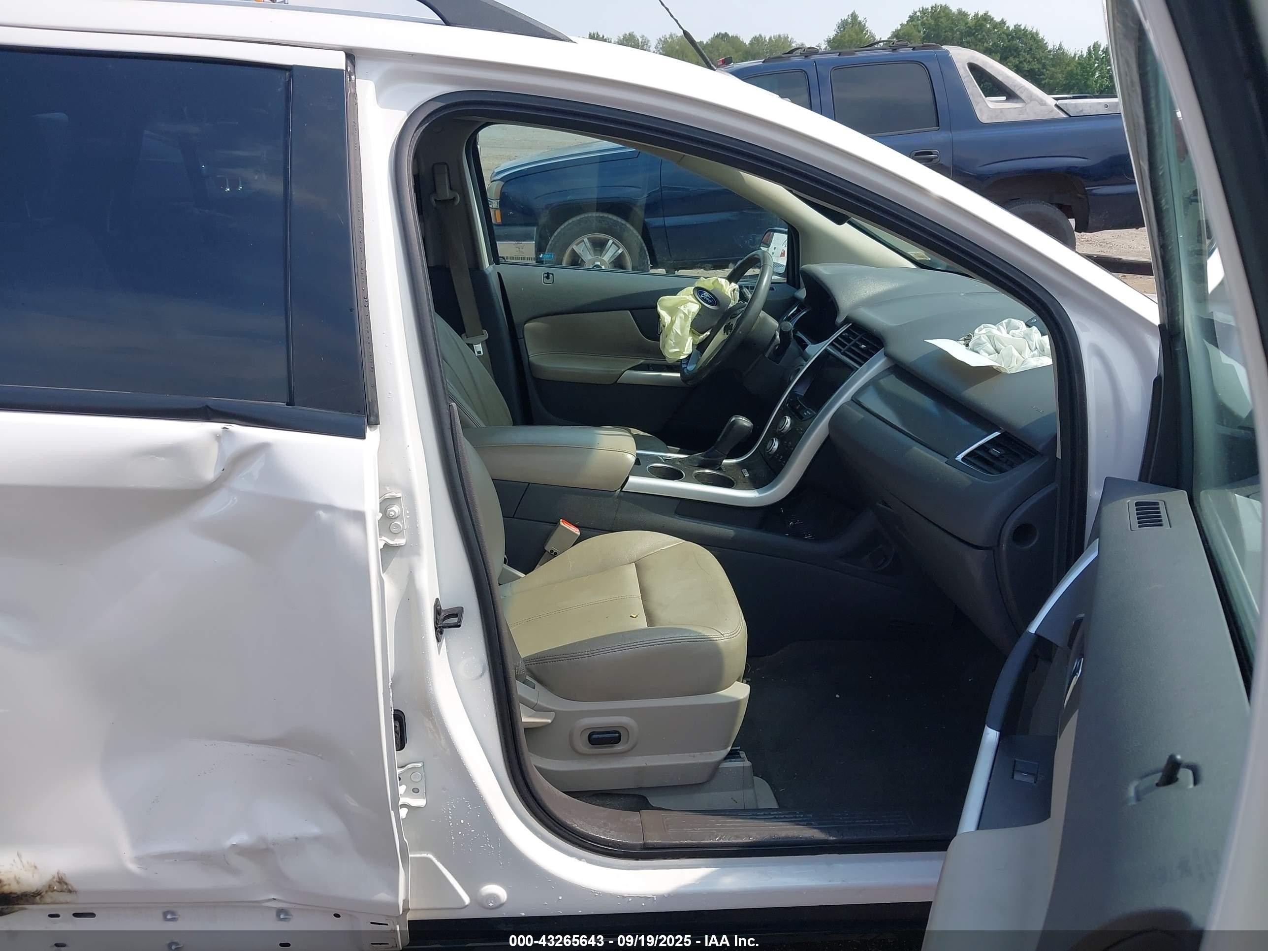 2013 Ford Edge Sel White vin: 2FMDK4JC1DBC21778