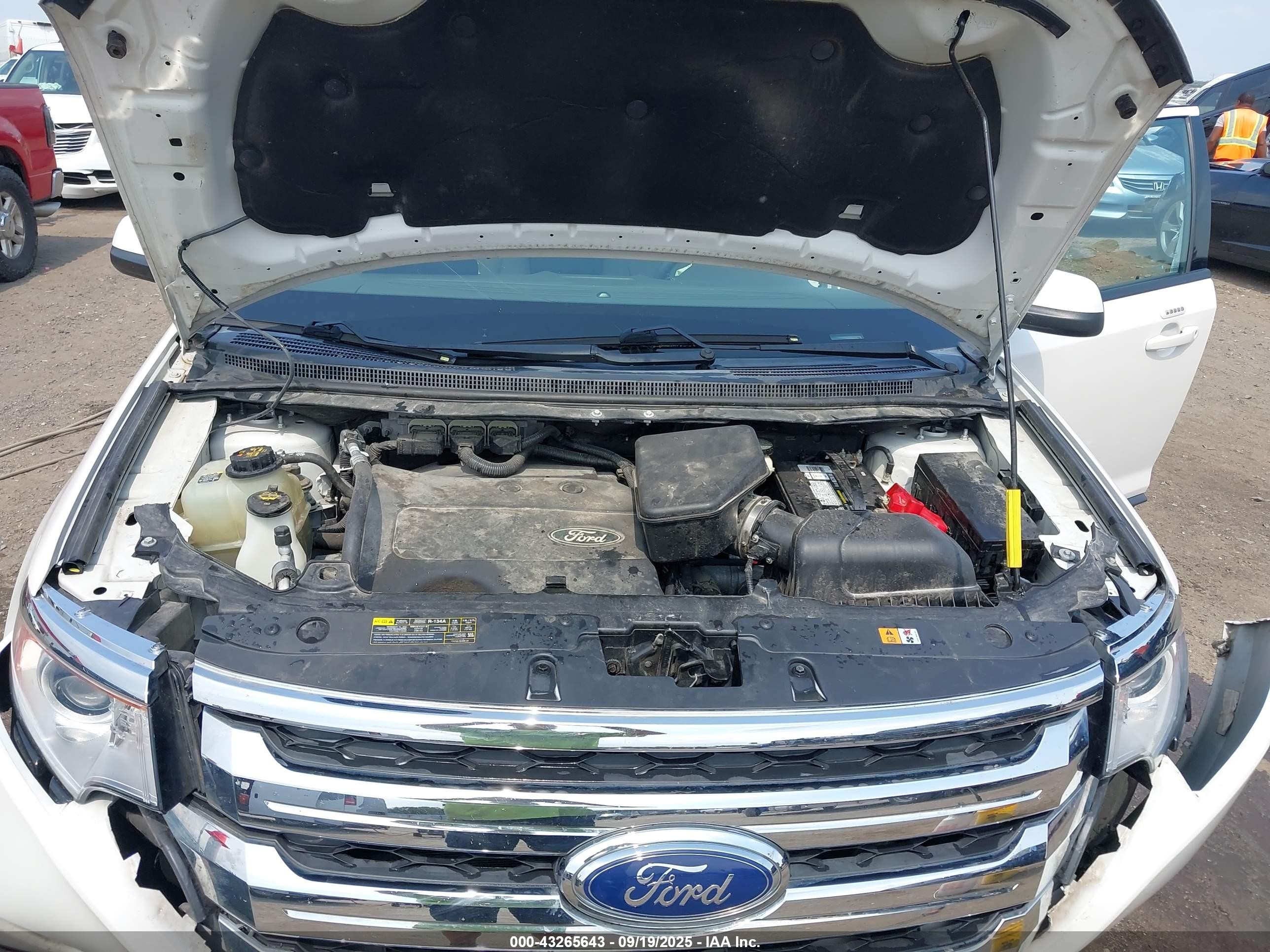 2013 Ford Edge Sel White vin: 2FMDK4JC1DBC21778
