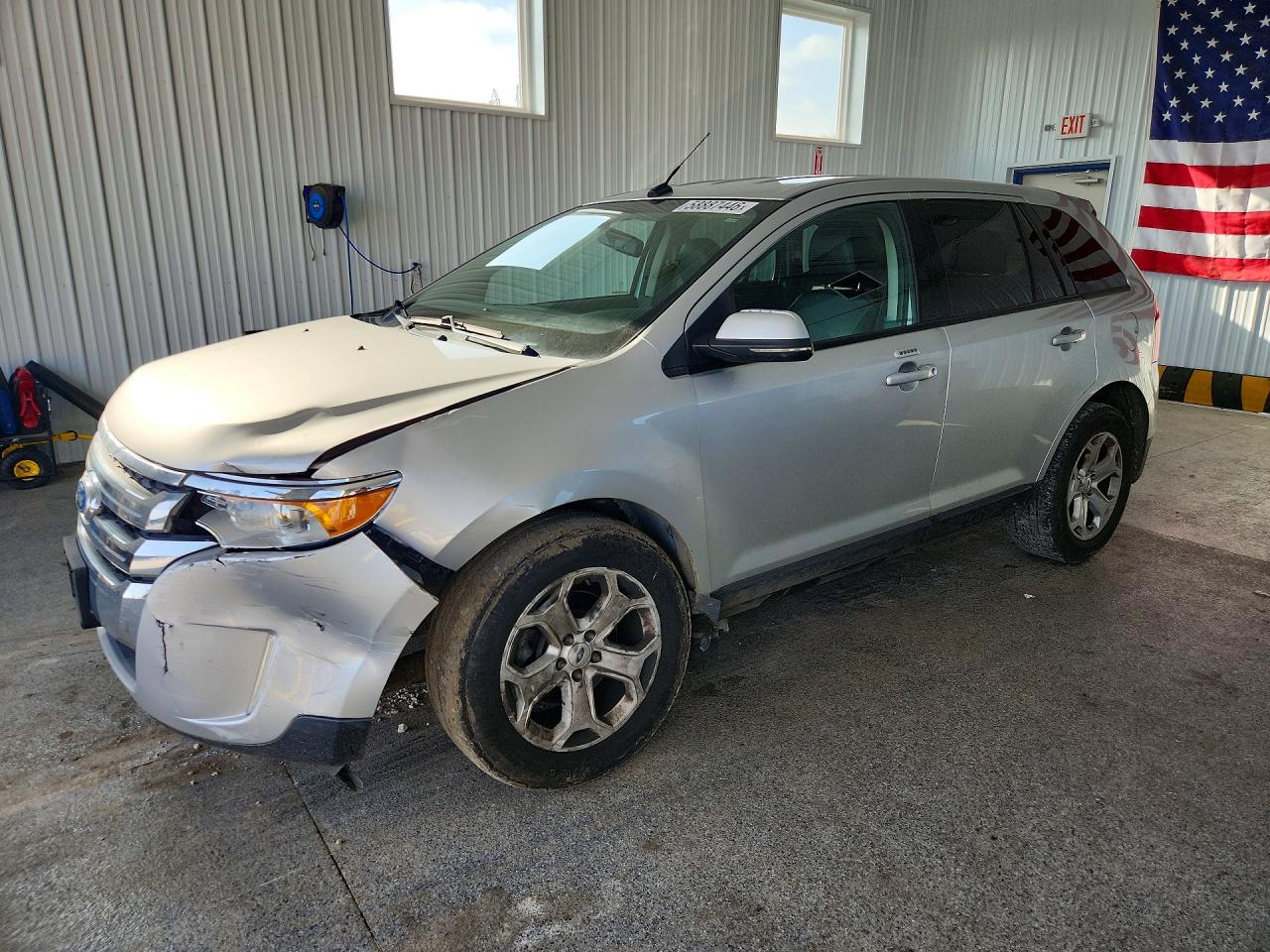 2013 Ford Edge Sel Gray vin: 2FMDK4JC1DBC32442