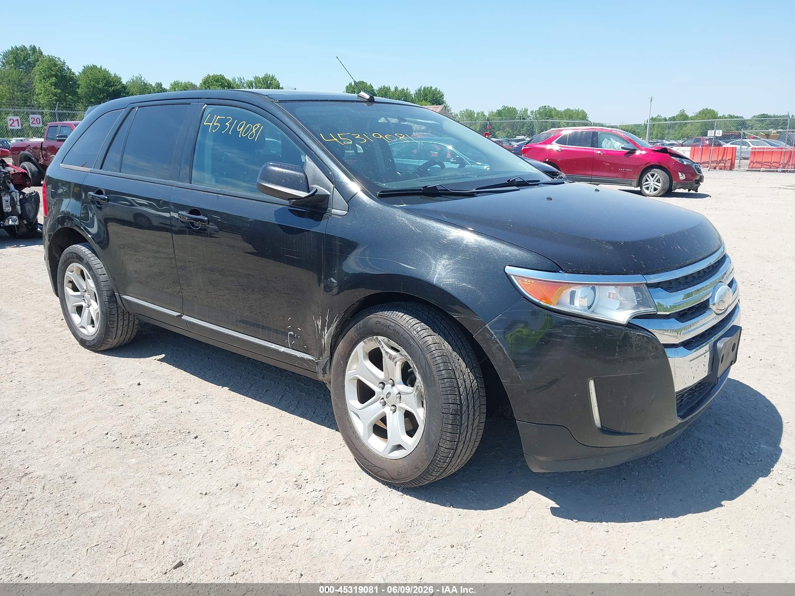 2013 Ford Edge Sel Black vin: 2FMDK4JC1DBC48141