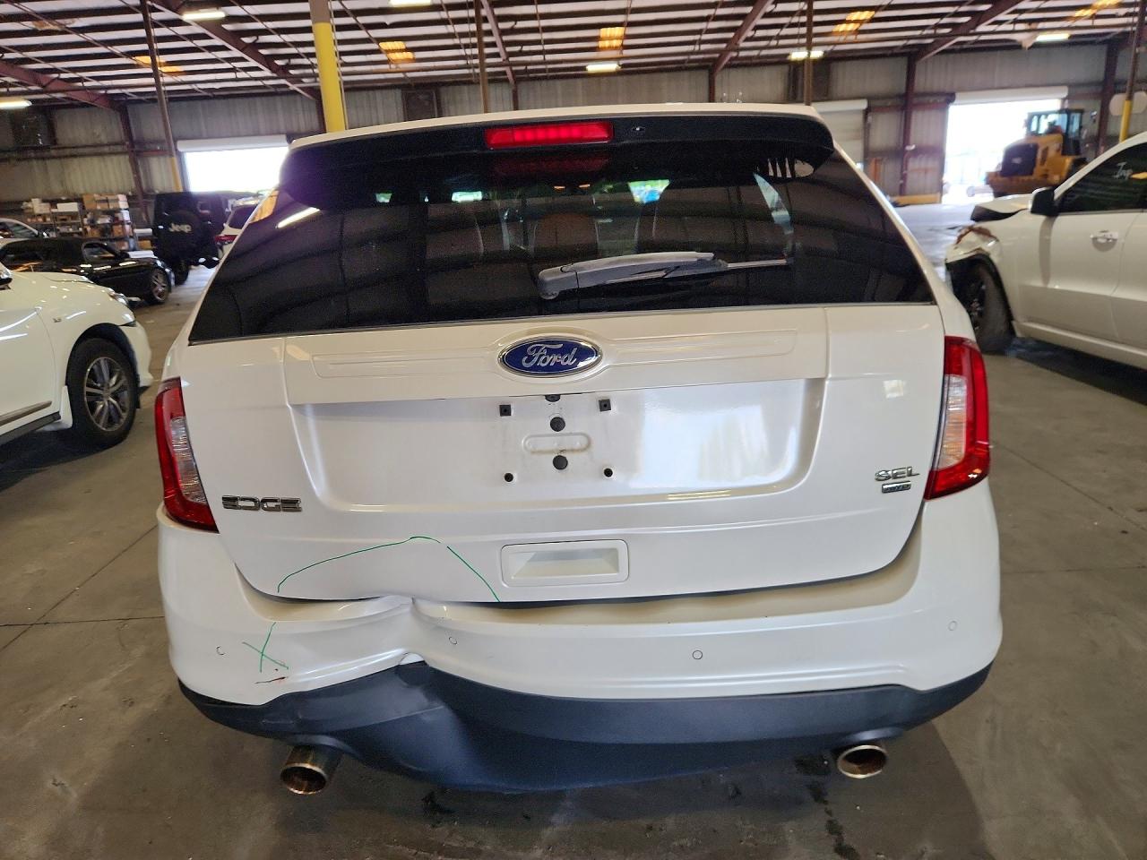 2013 Ford Edge Sel White vin: 2FMDK4JC1DBC80295
