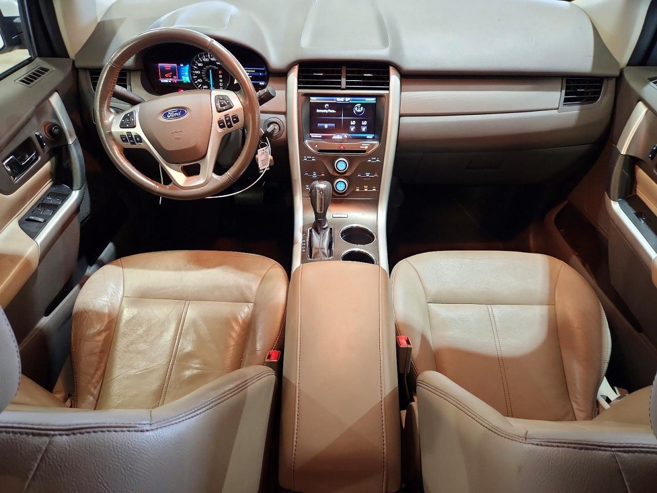 2013 Ford Edge Sel White vin: 2FMDK4JC1DBC80295