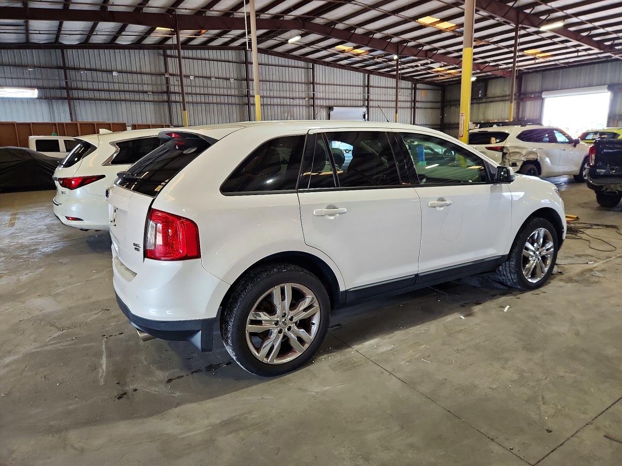 2013 Ford Edge Sel White vin: 2FMDK4JC1DBC80295