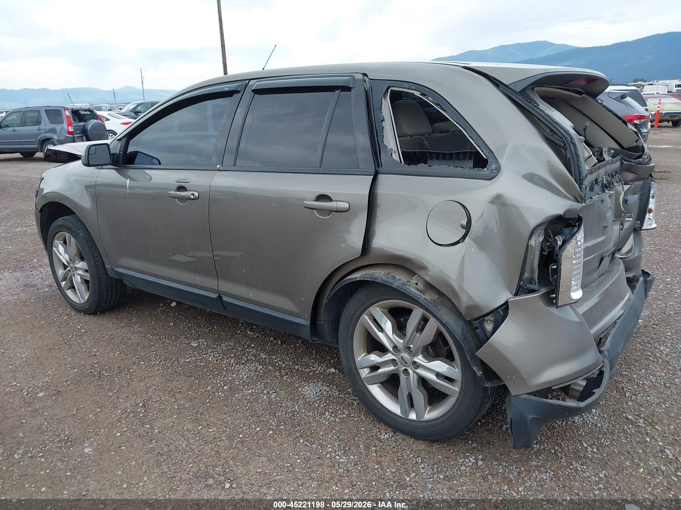 2013 Ford Edge Sel Brown vin: 2FMDK4JC1DBE00354