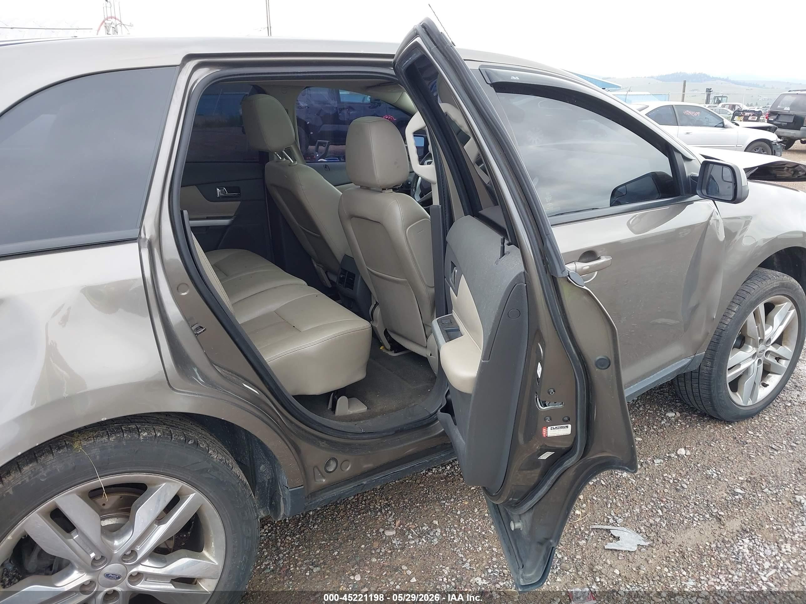 2013 Ford Edge Sel Brown vin: 2FMDK4JC1DBE00354