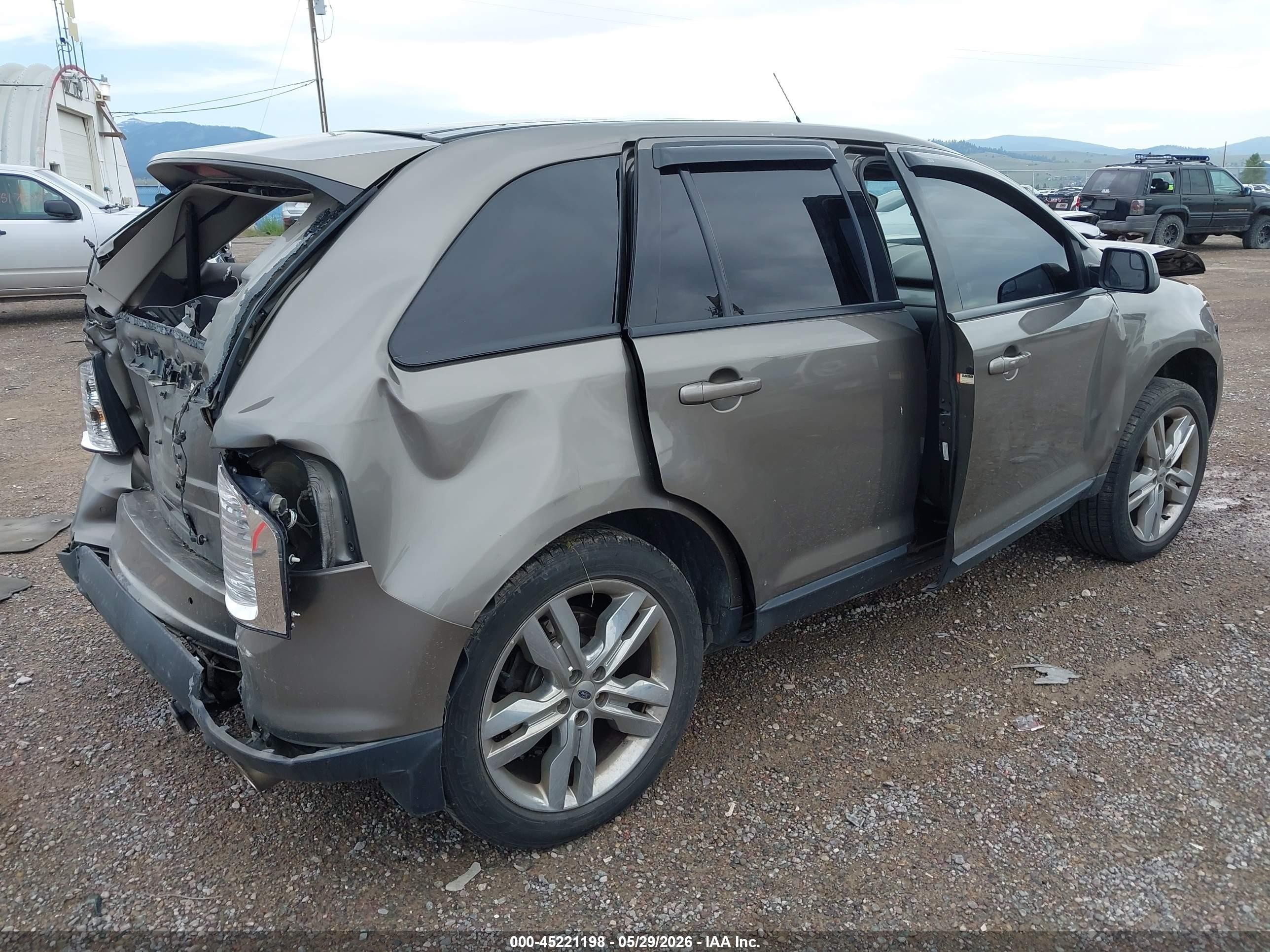2013 Ford Edge Sel Brown vin: 2FMDK4JC1DBE00354