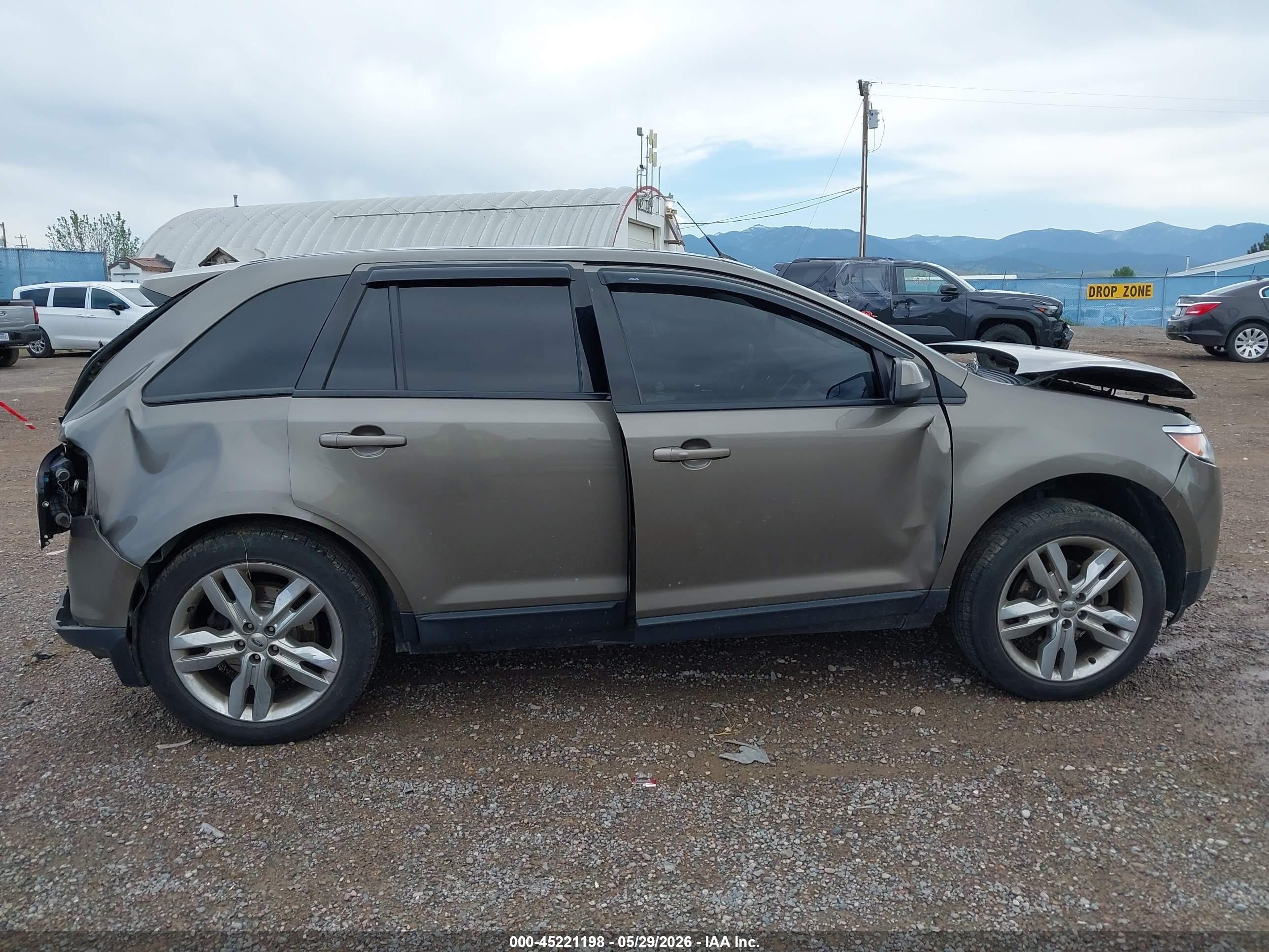 2013 Ford Edge Sel Brown vin: 2FMDK4JC1DBE00354