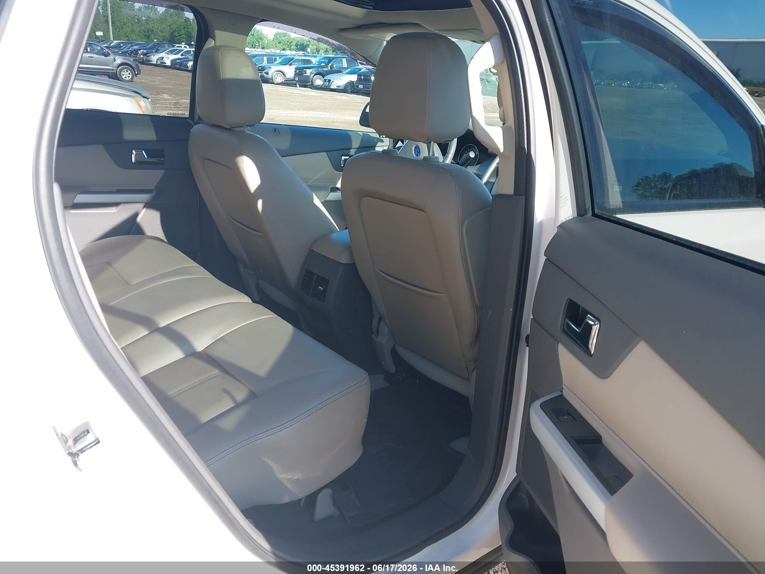2013 Ford Edge Sel White vin: 2FMDK4JC1DBE06705