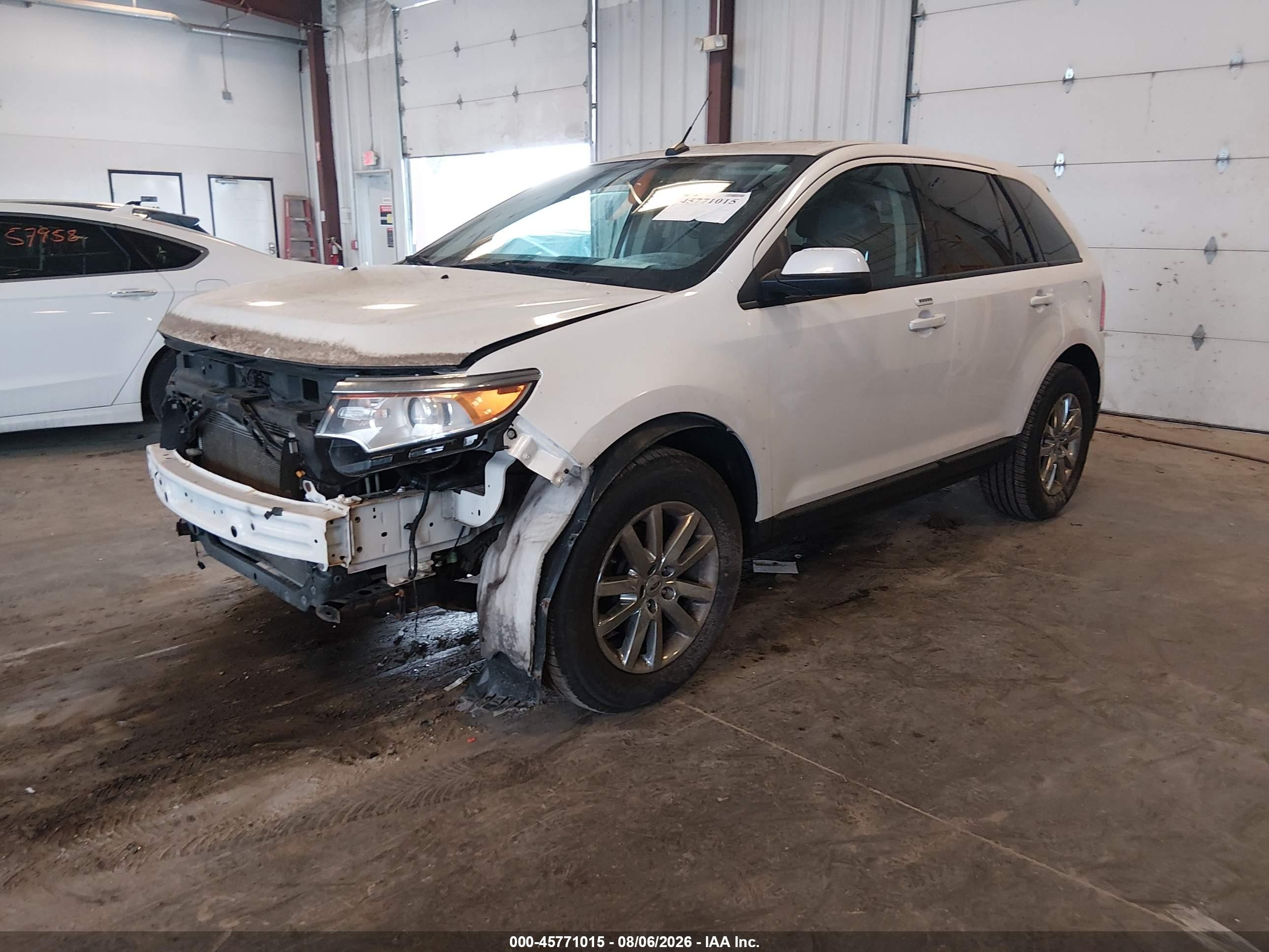 2013 Ford Edge Sel White vin: 2FMDK4JC1DBE17512
