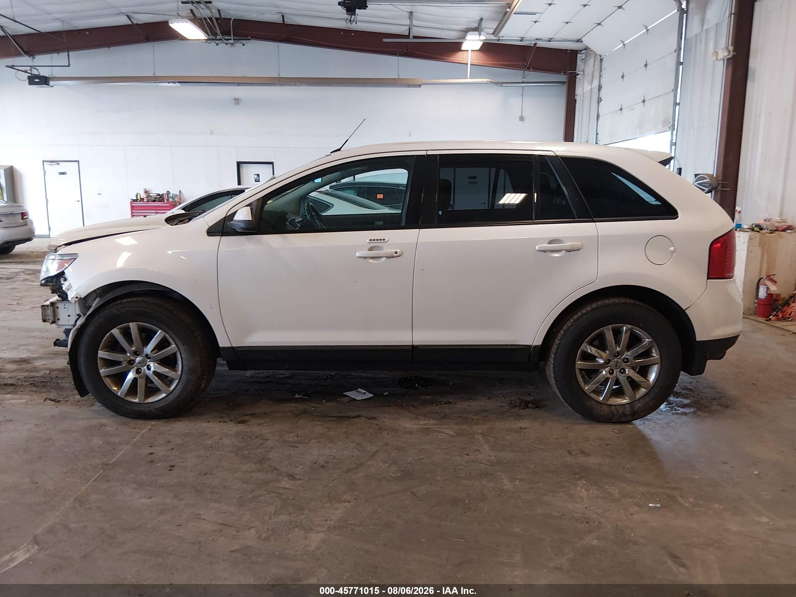 2013 Ford Edge Sel White vin: 2FMDK4JC1DBE17512