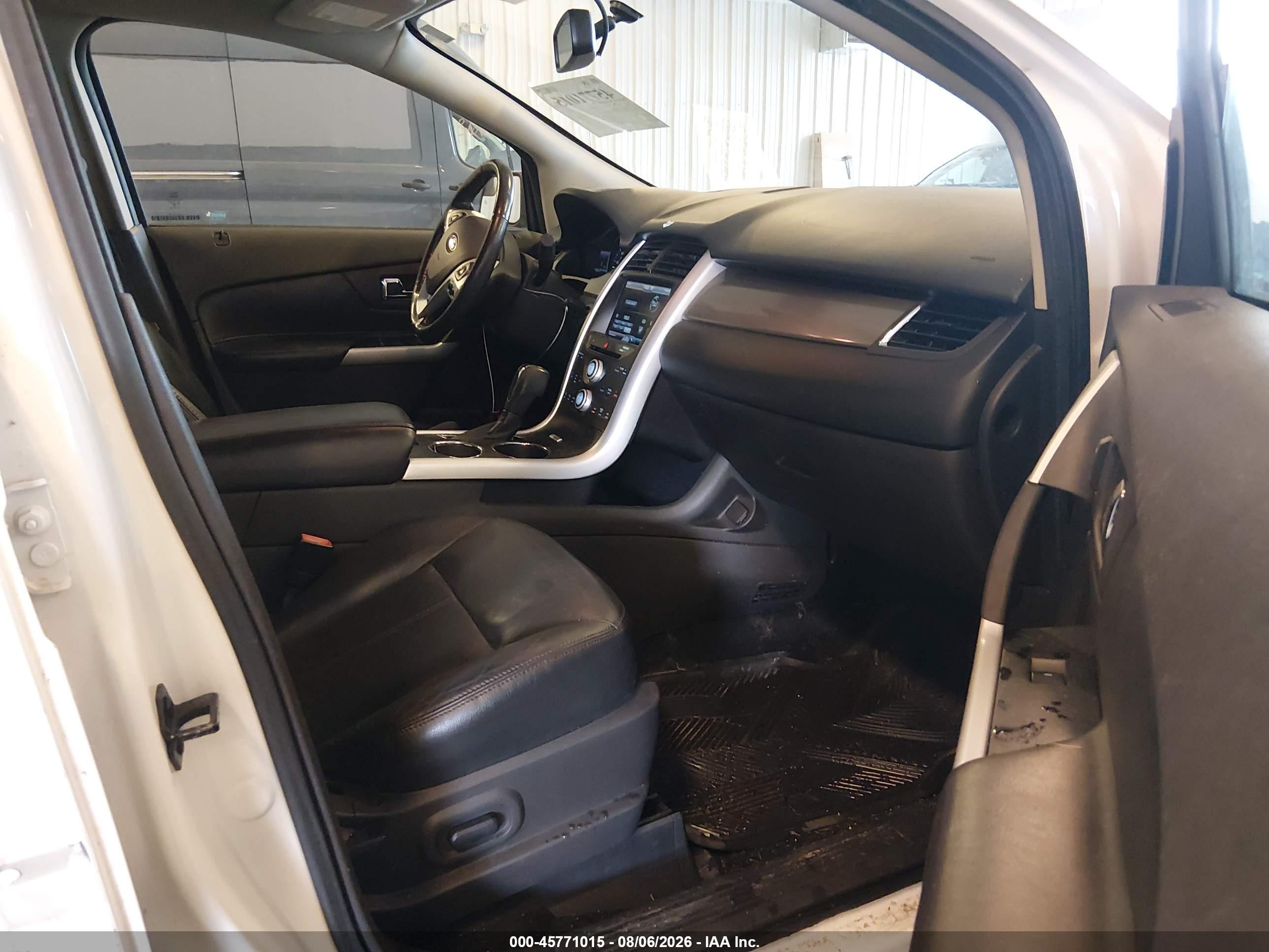 2013 Ford Edge Sel White vin: 2FMDK4JC1DBE17512